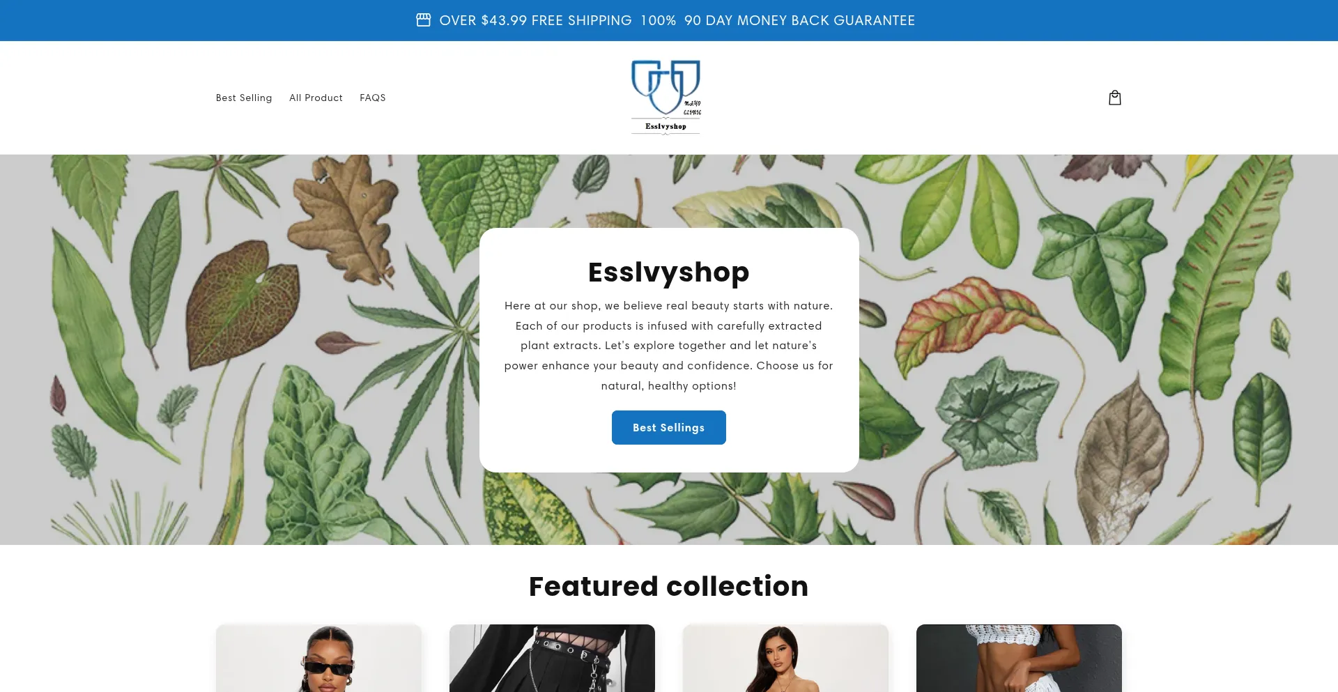 Website screenshot of Esslvyshop.com