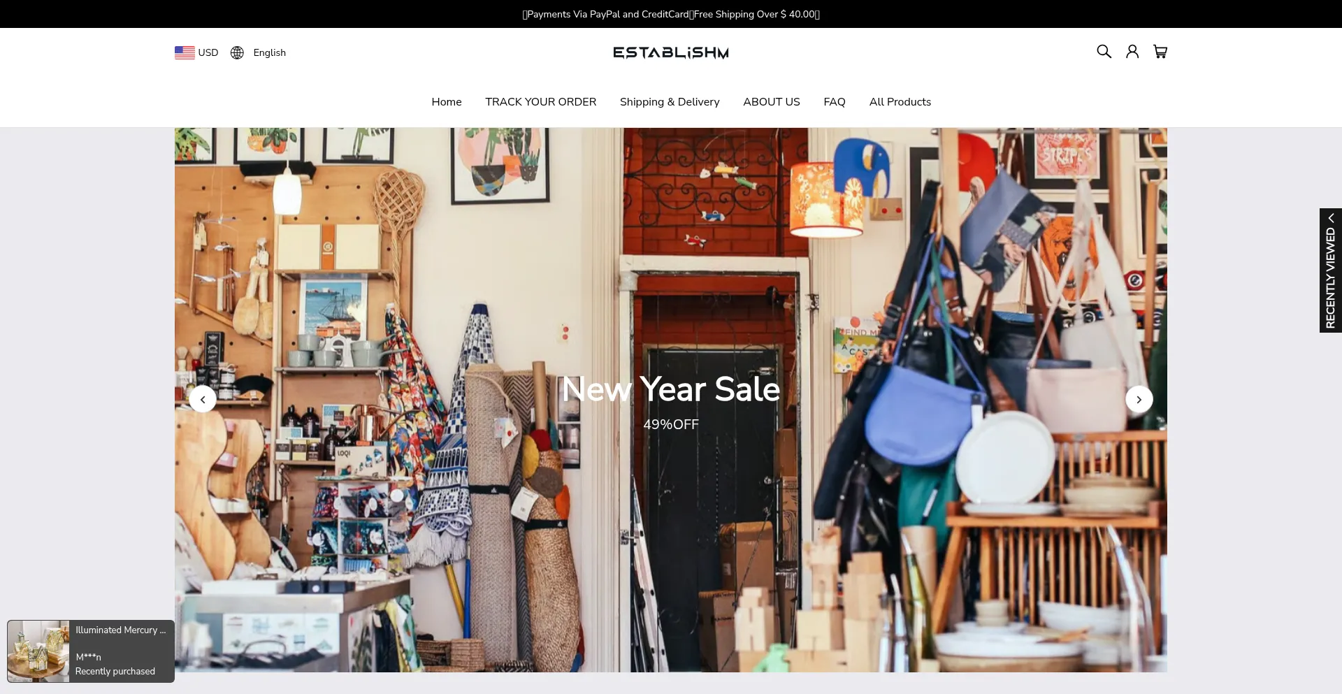 Establishm.com Screenshot