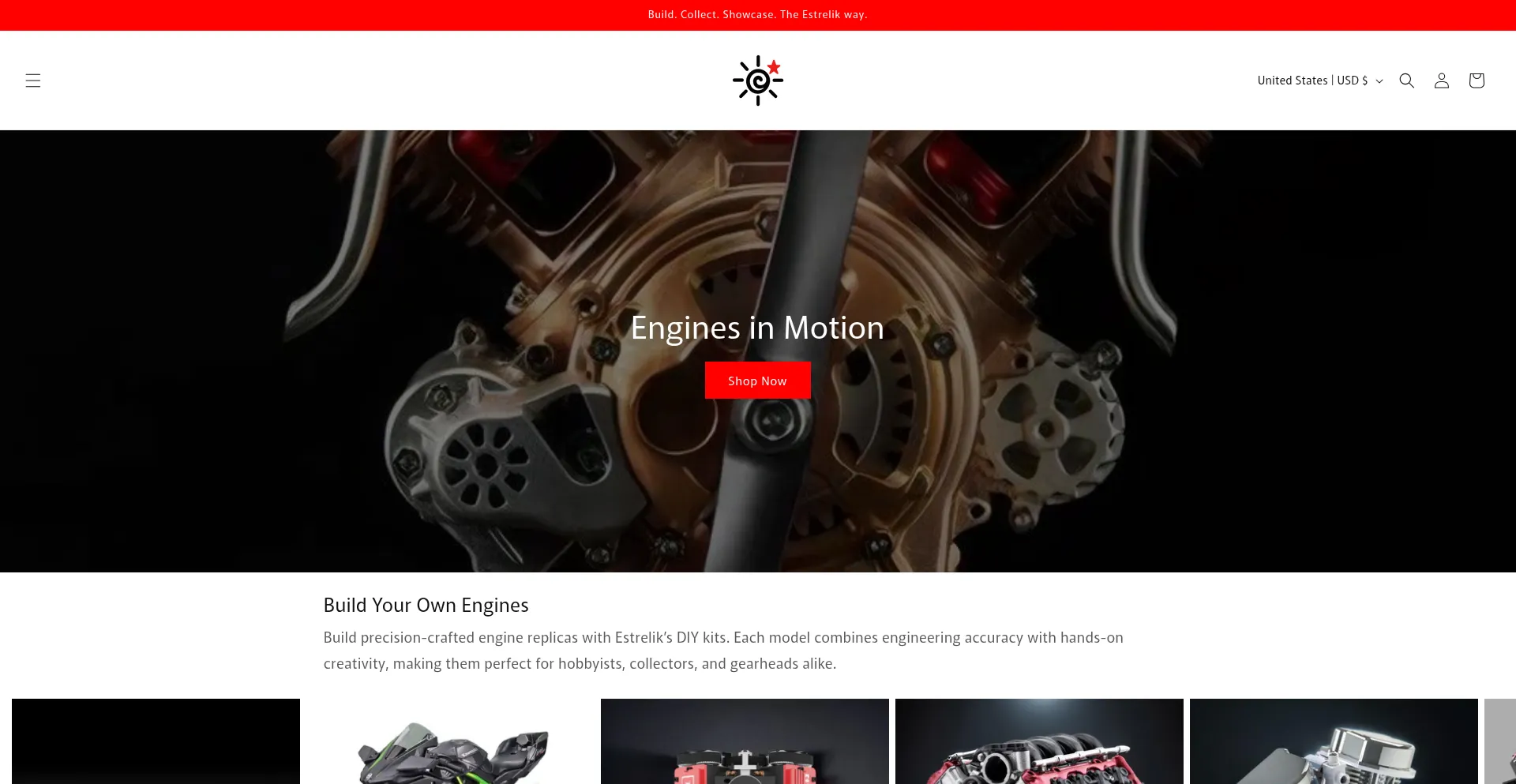 Website screenshot of Estrelik.art
