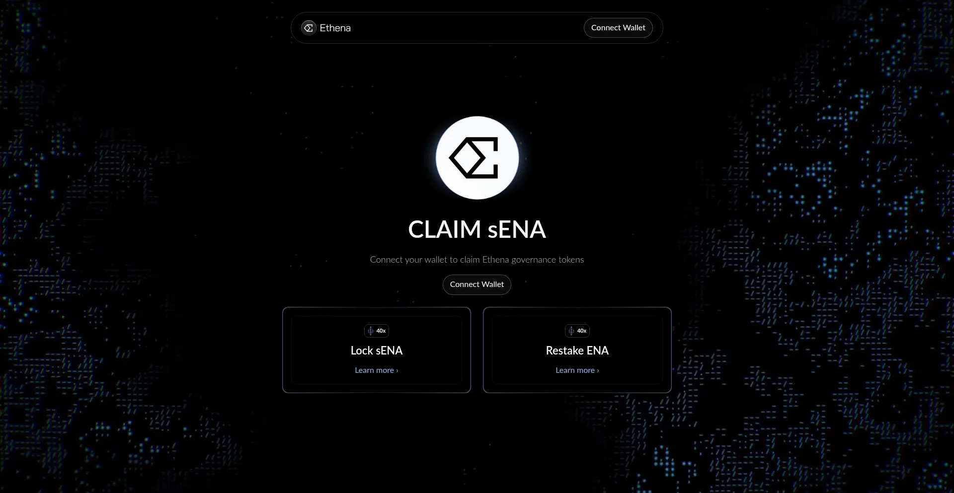 Website screenshot of Ethenadrop.digital