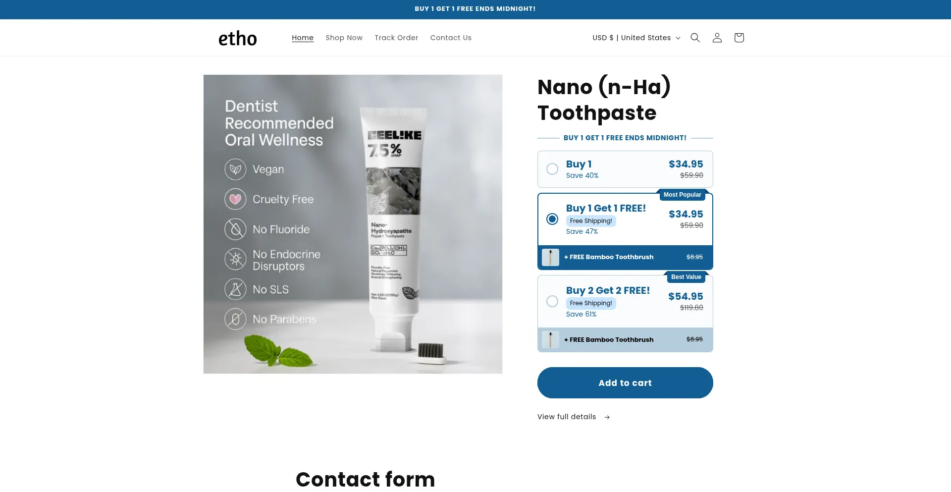 Website screenshot of Ethohq.com