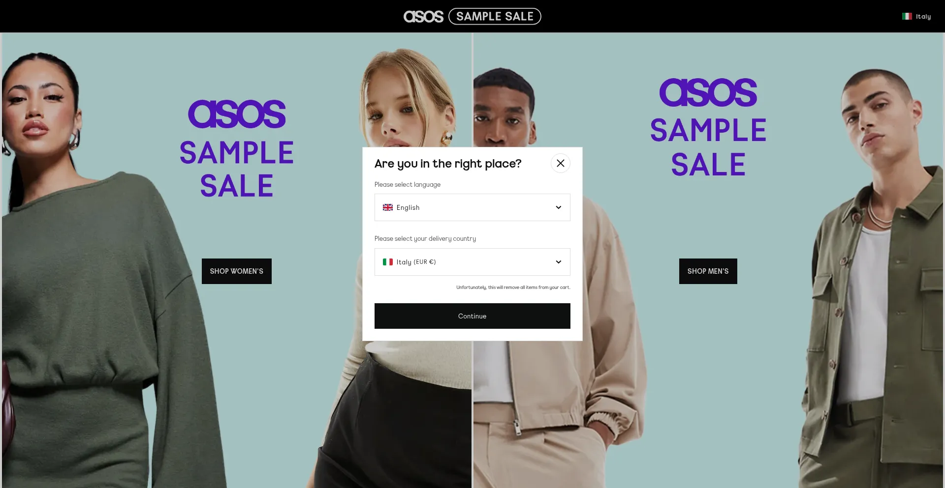 Eu.asossamplesale.com