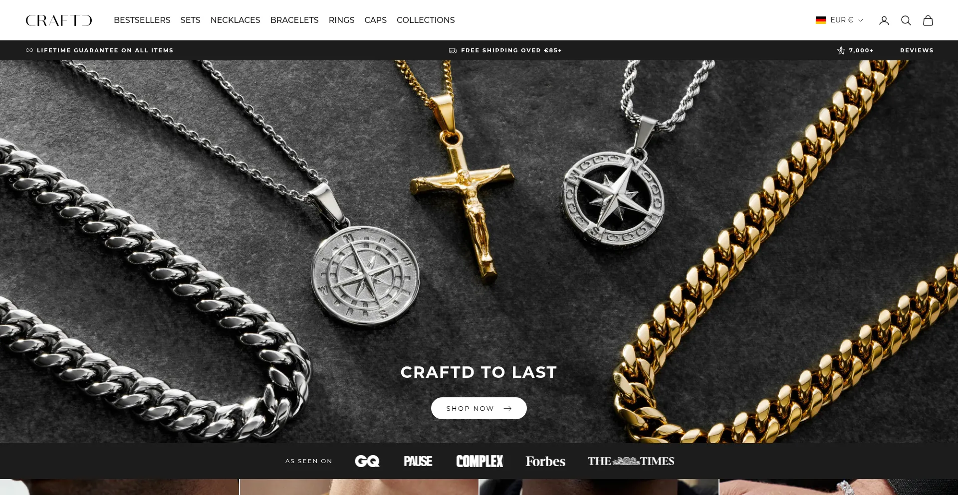 Website screenshot of Eu.craftdlondon.com