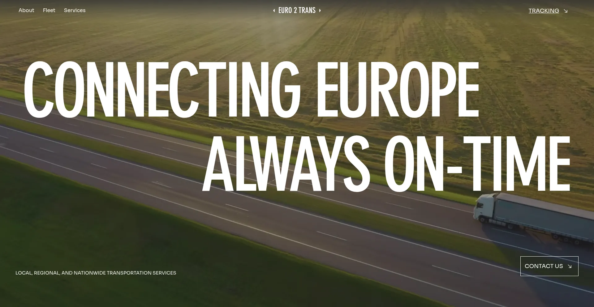 Website screenshot of Euro2trans.net