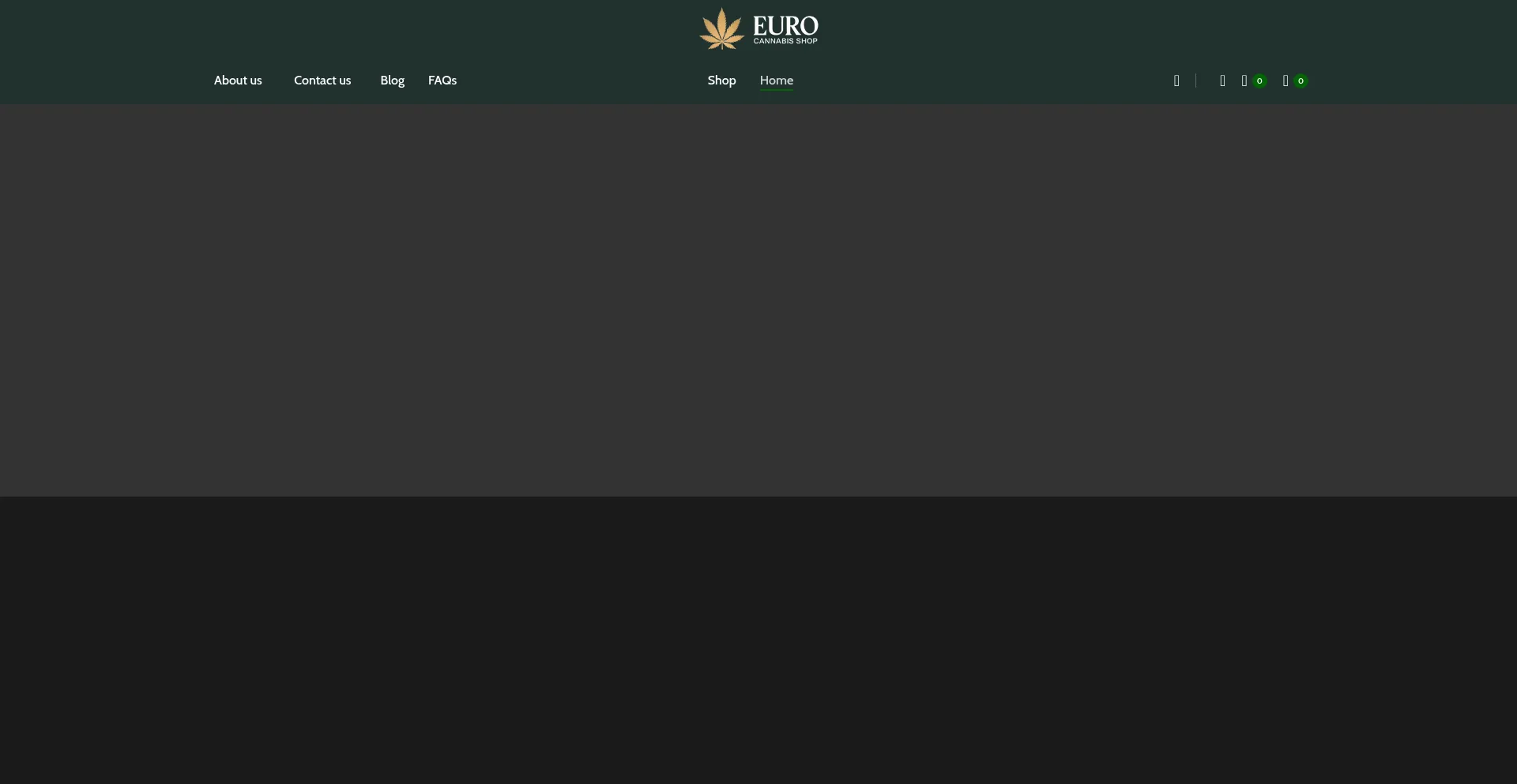 Website screenshot of Eurocannabisshop.com