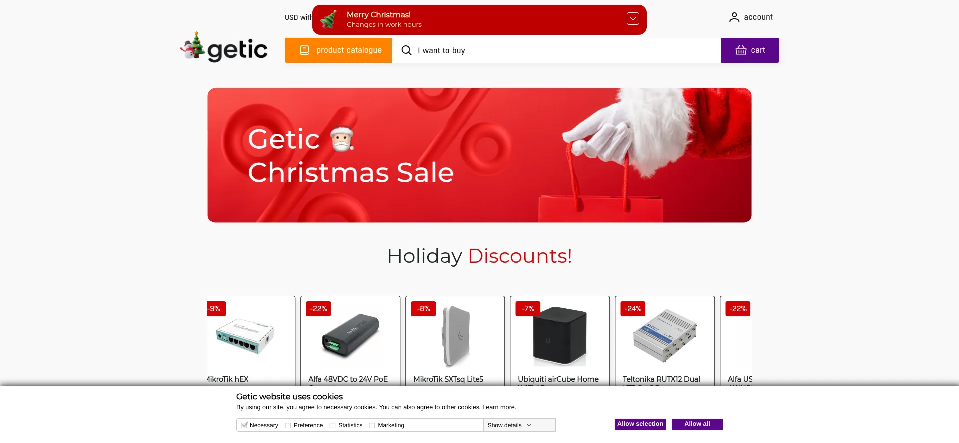 Website screenshot of Eurodk.com