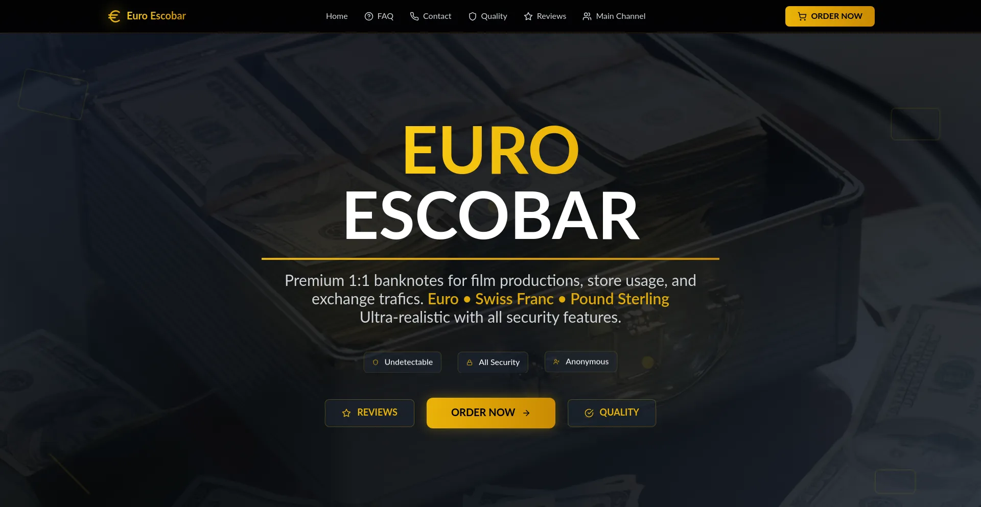 Website screenshot of Euroescobar.net