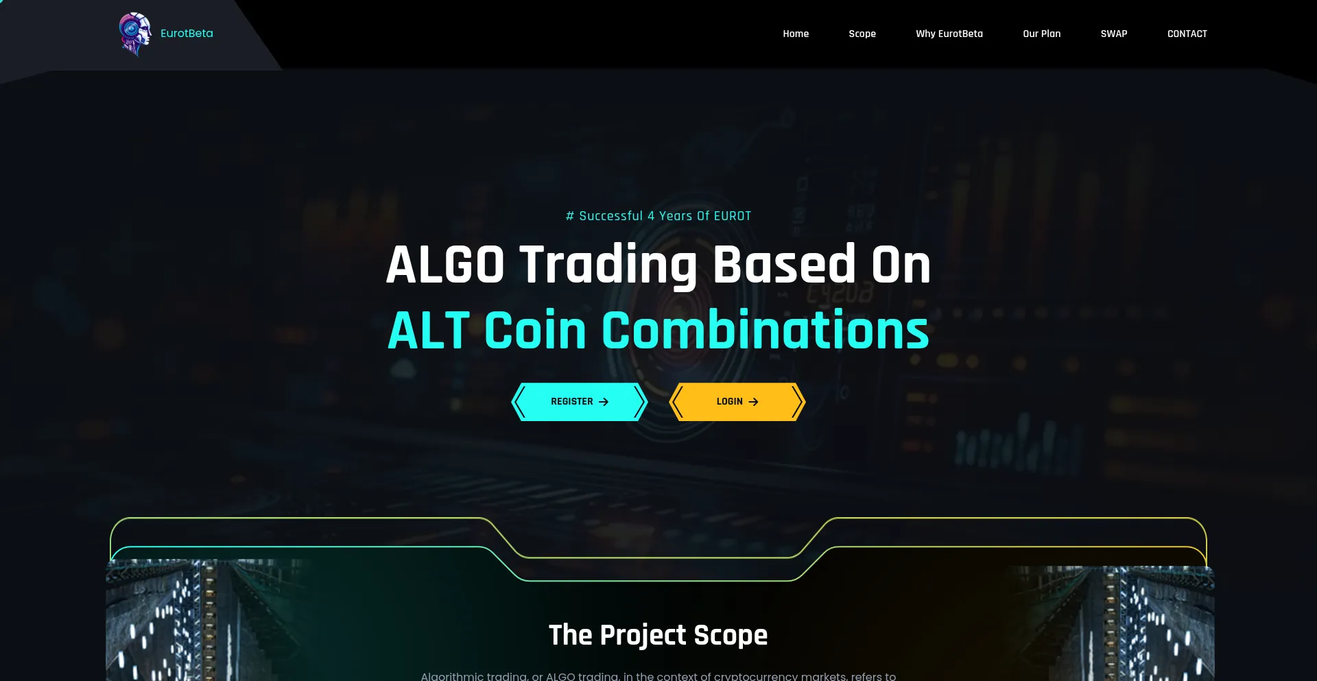 Website screenshot of Eurotbeta.me
