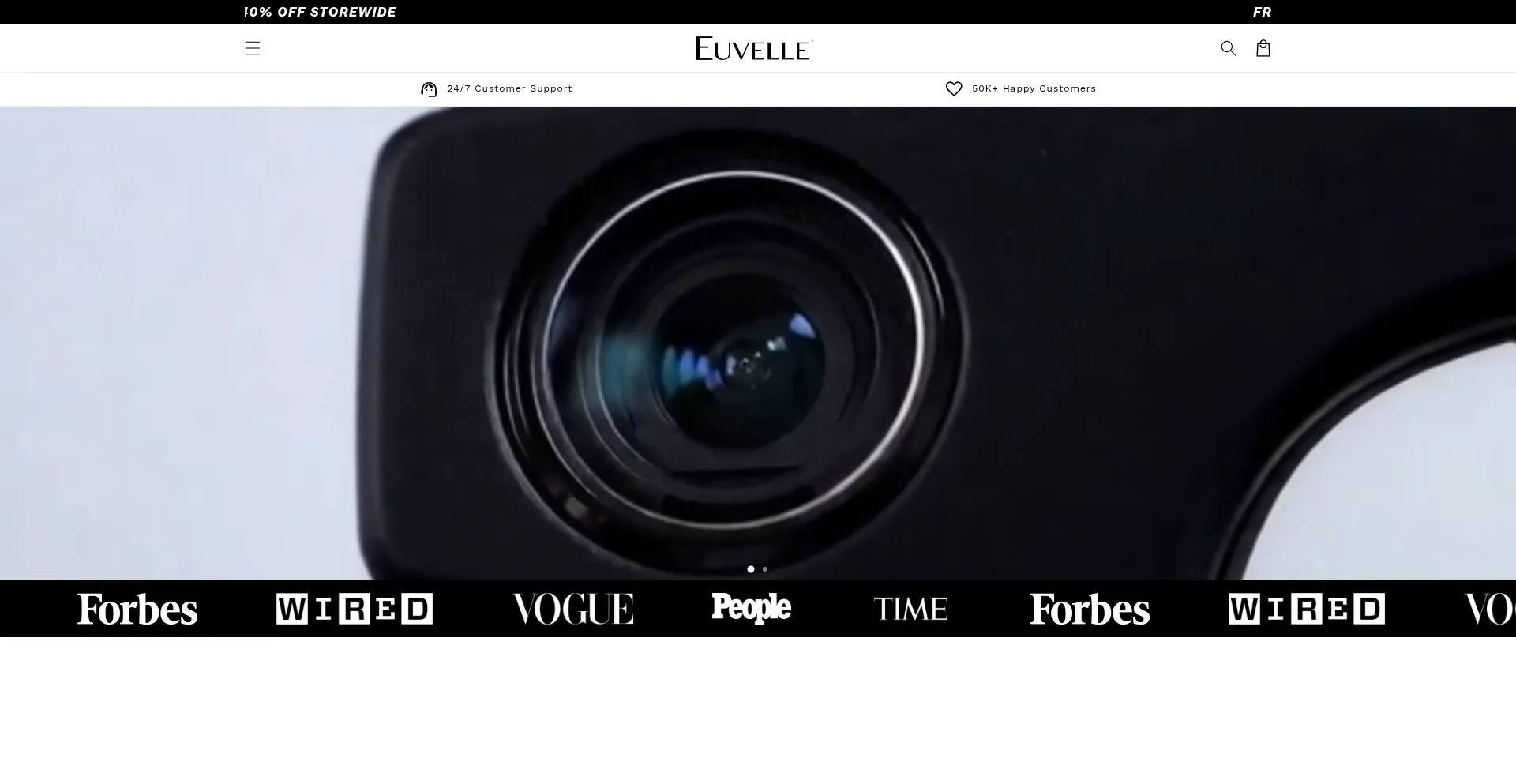 Website screenshot of Euvelle.com