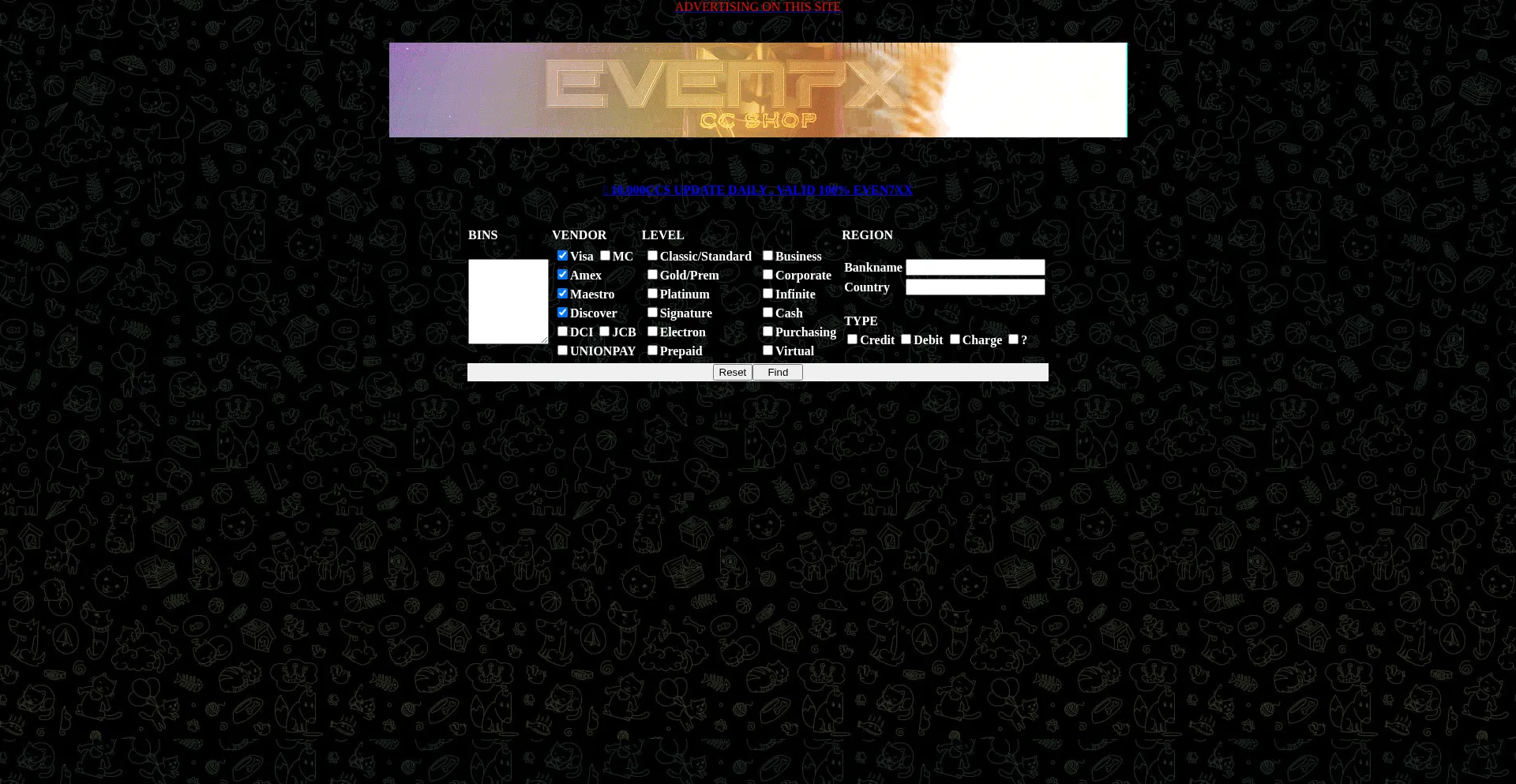 Website screenshot of Even7xx.com
