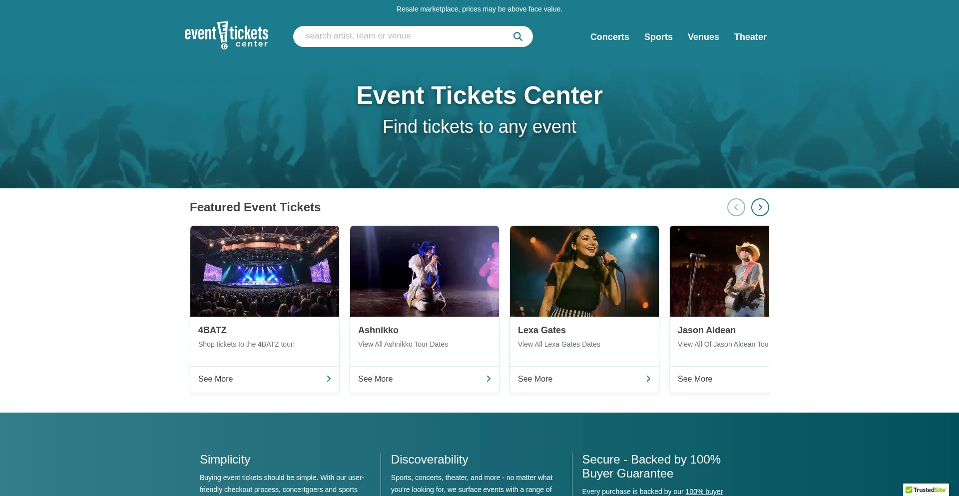 Eventticketscenter.com 安全可靠吗？