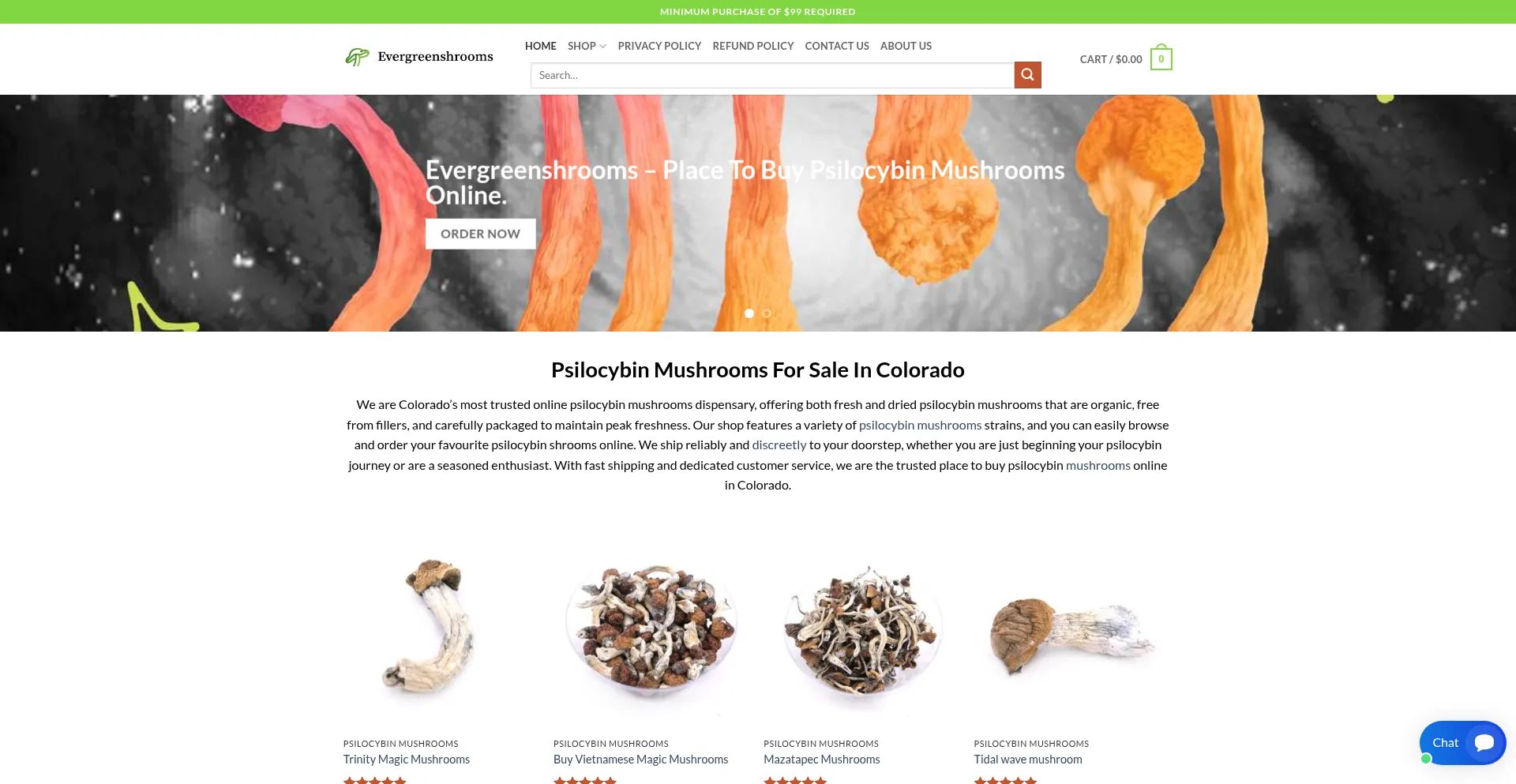 Evergreenshrooms.com