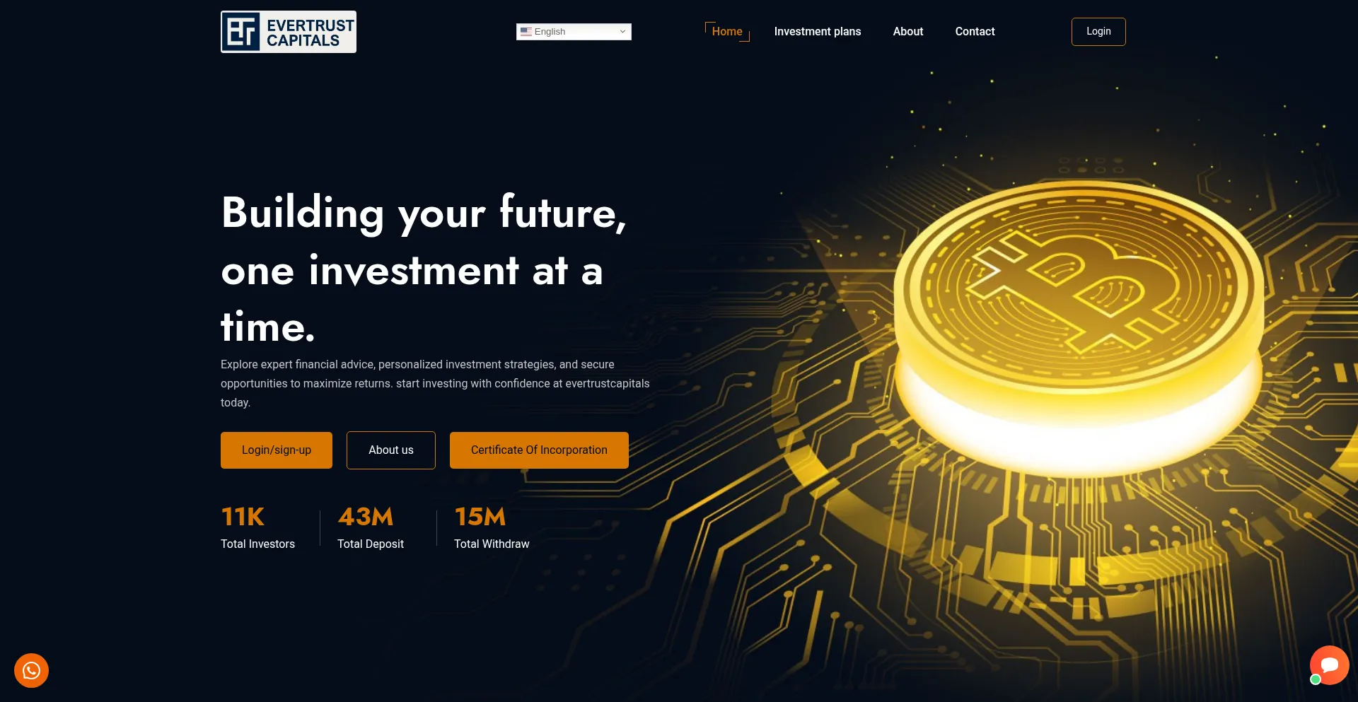 Evertrustcapitals.com Screenshot