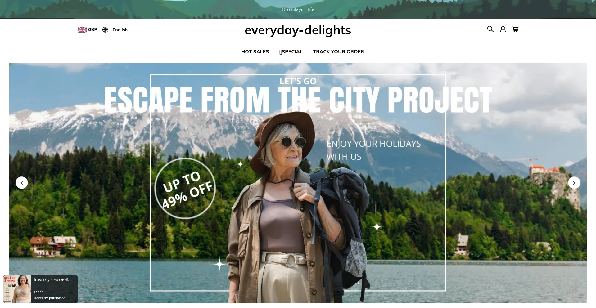 Everyday-delights.net Screenshot