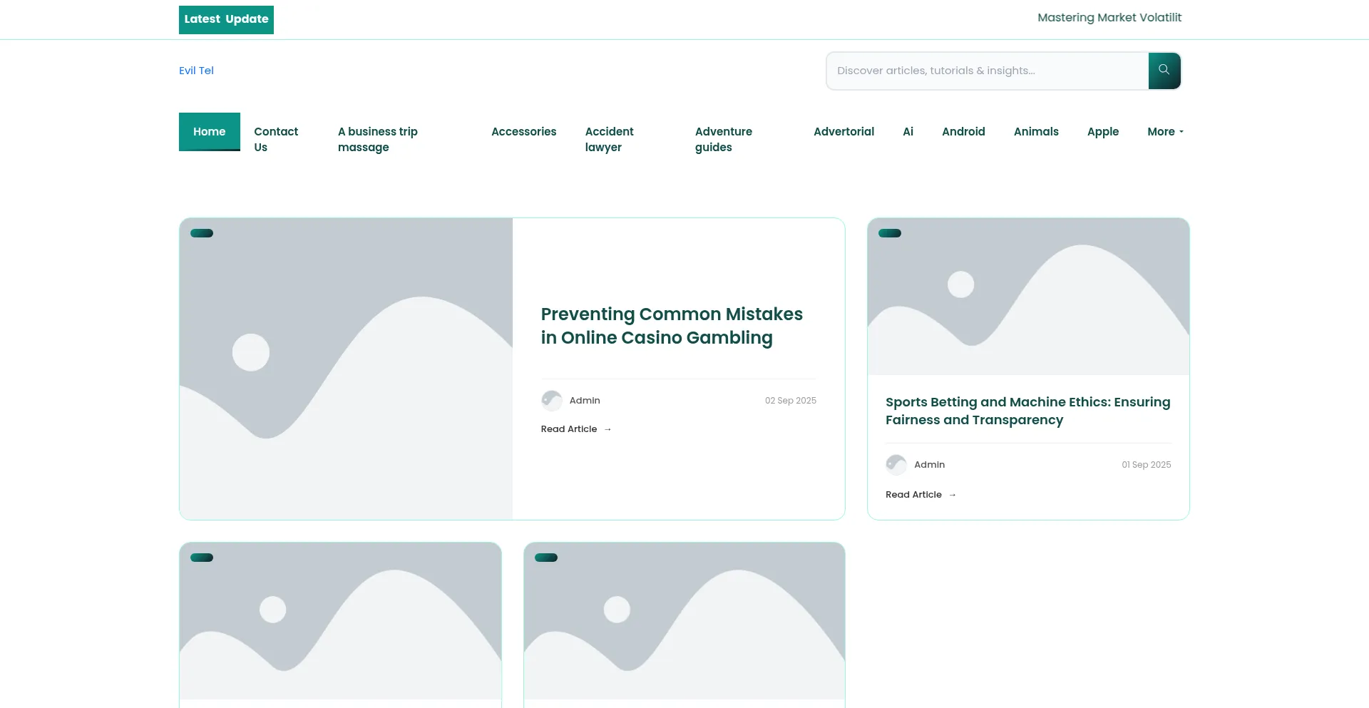 Website screenshot of Evil.tel