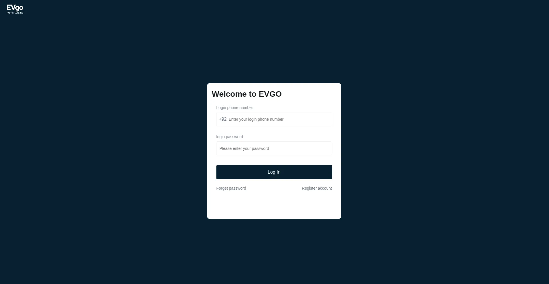Website screenshot of Evpk.one