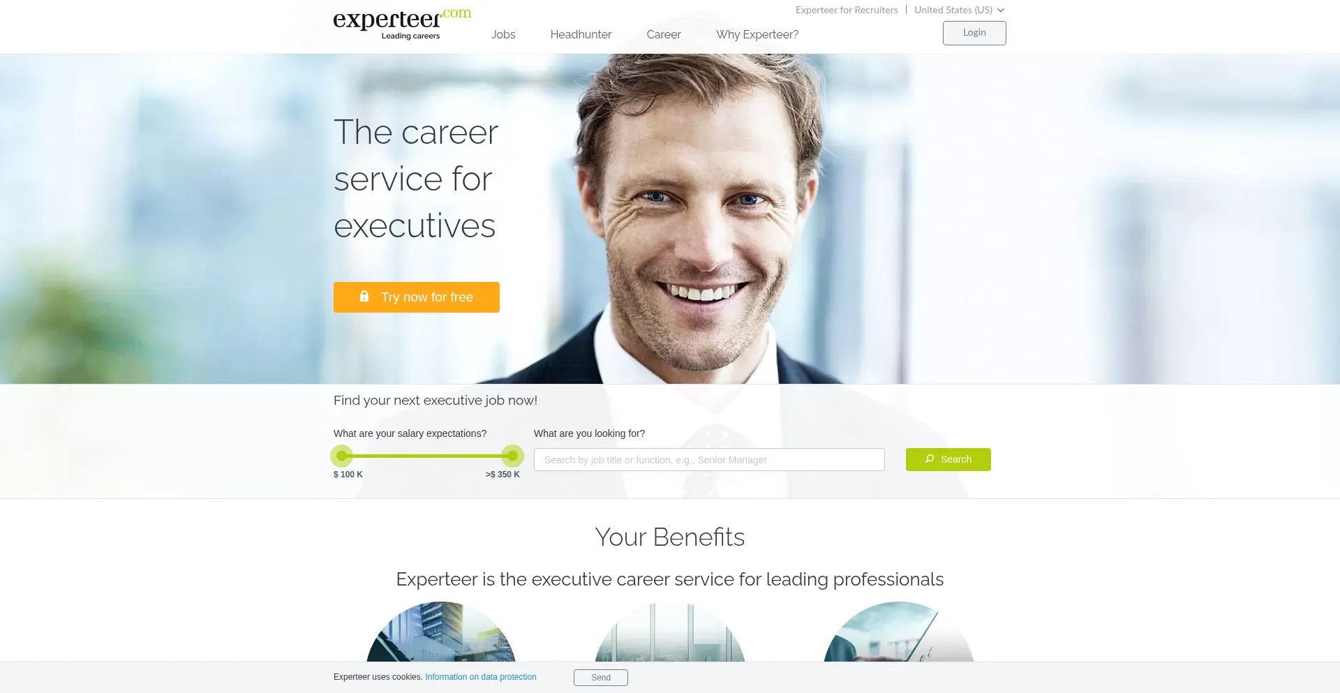 Experteer.com Screenshot