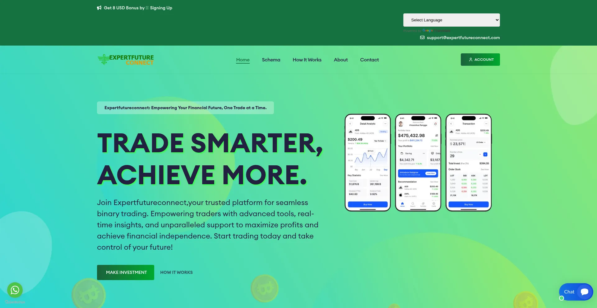 Expertfutureconnect.com Screenshot