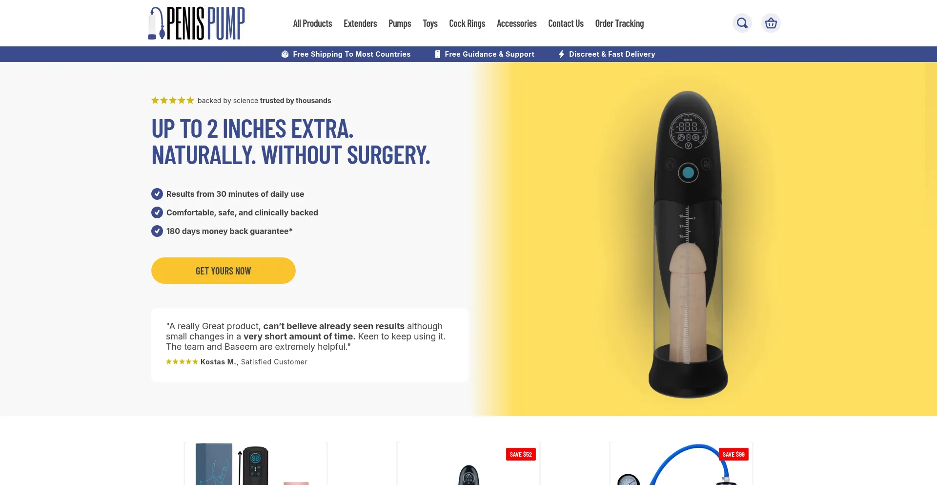 Extenderz.com Screenshot