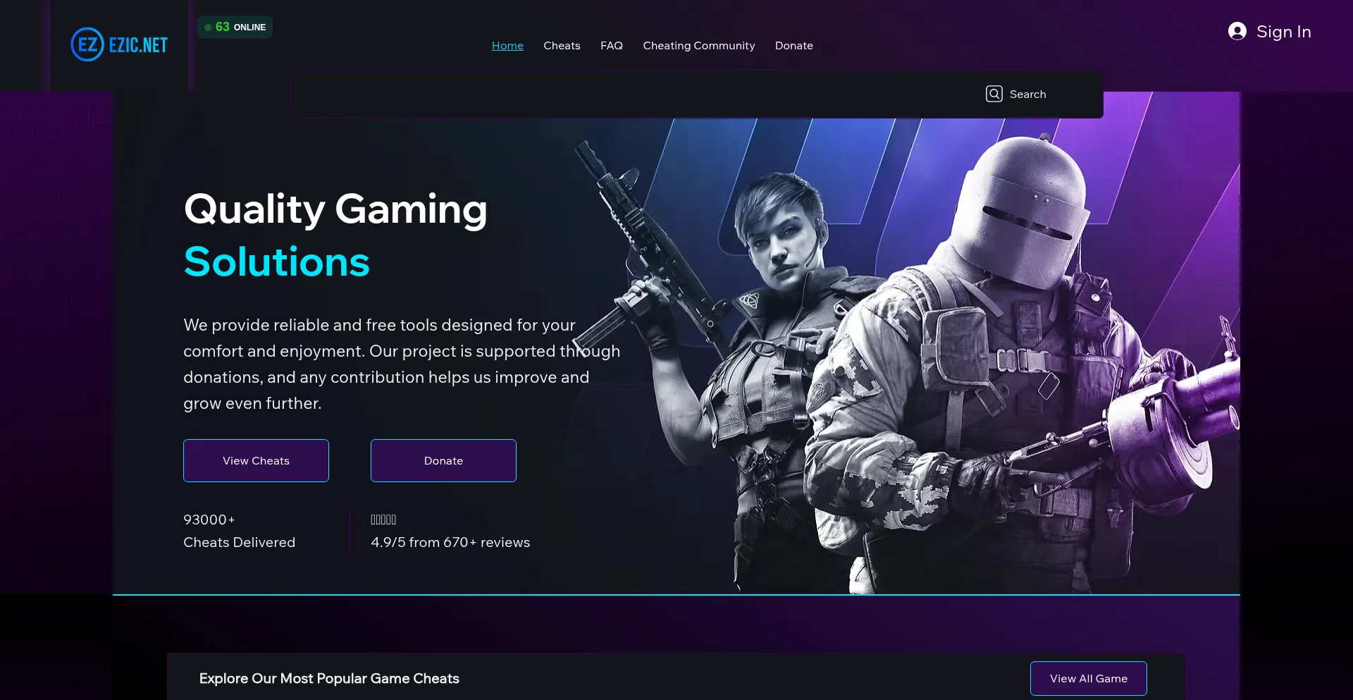 Ezic.net Screenshot
