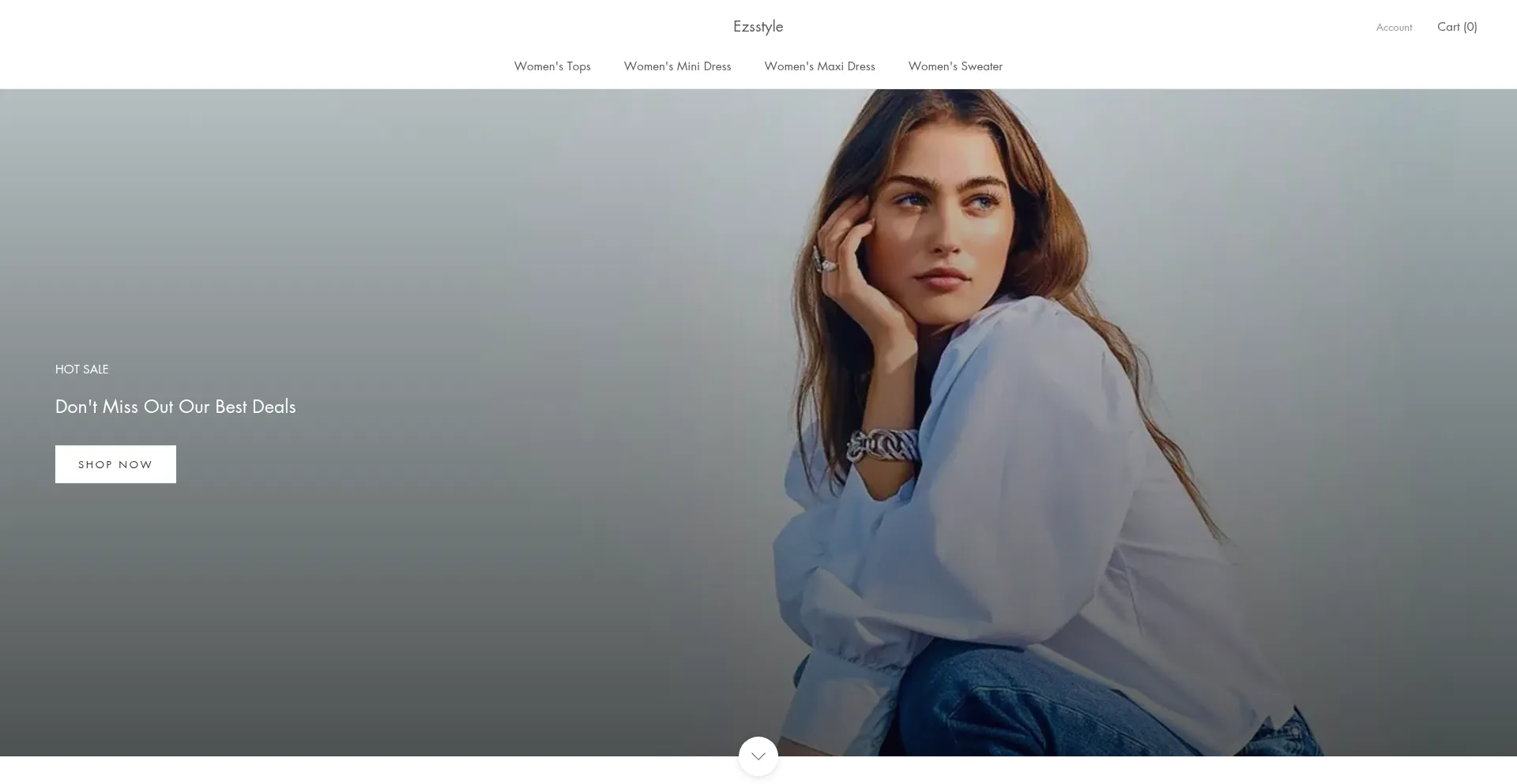 Website screenshot of Ezsstyle.com
