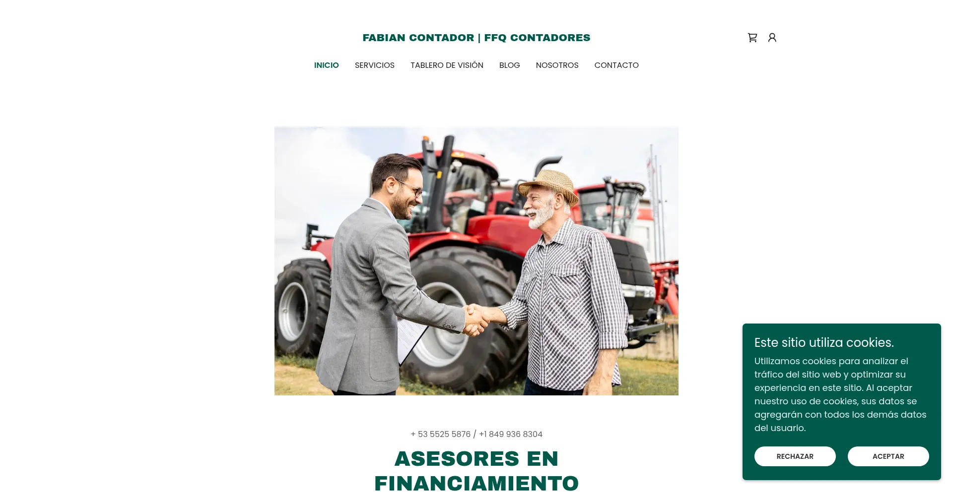 Website screenshot of Fabiancontador.com