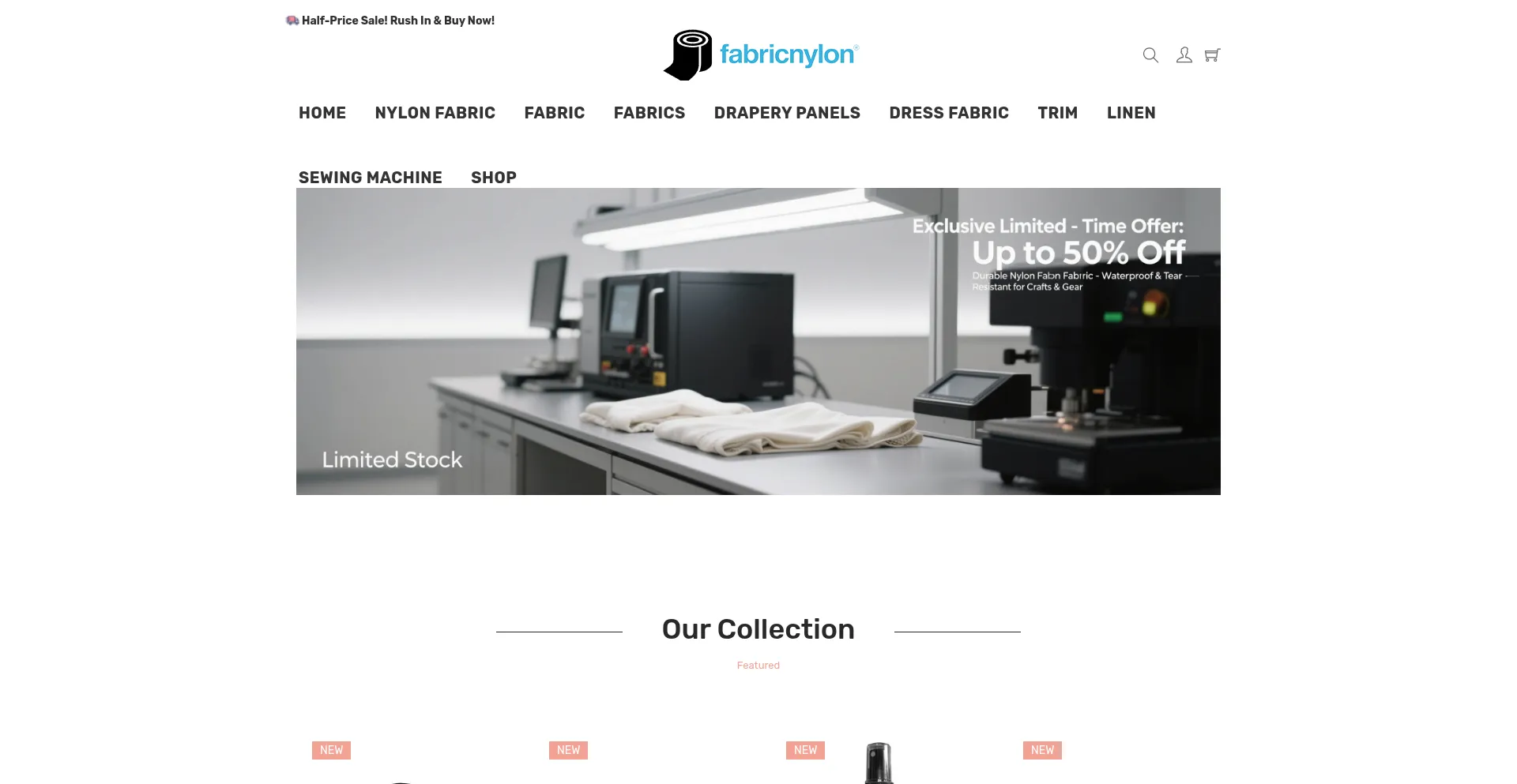 Fabricnylon.com Screenshot