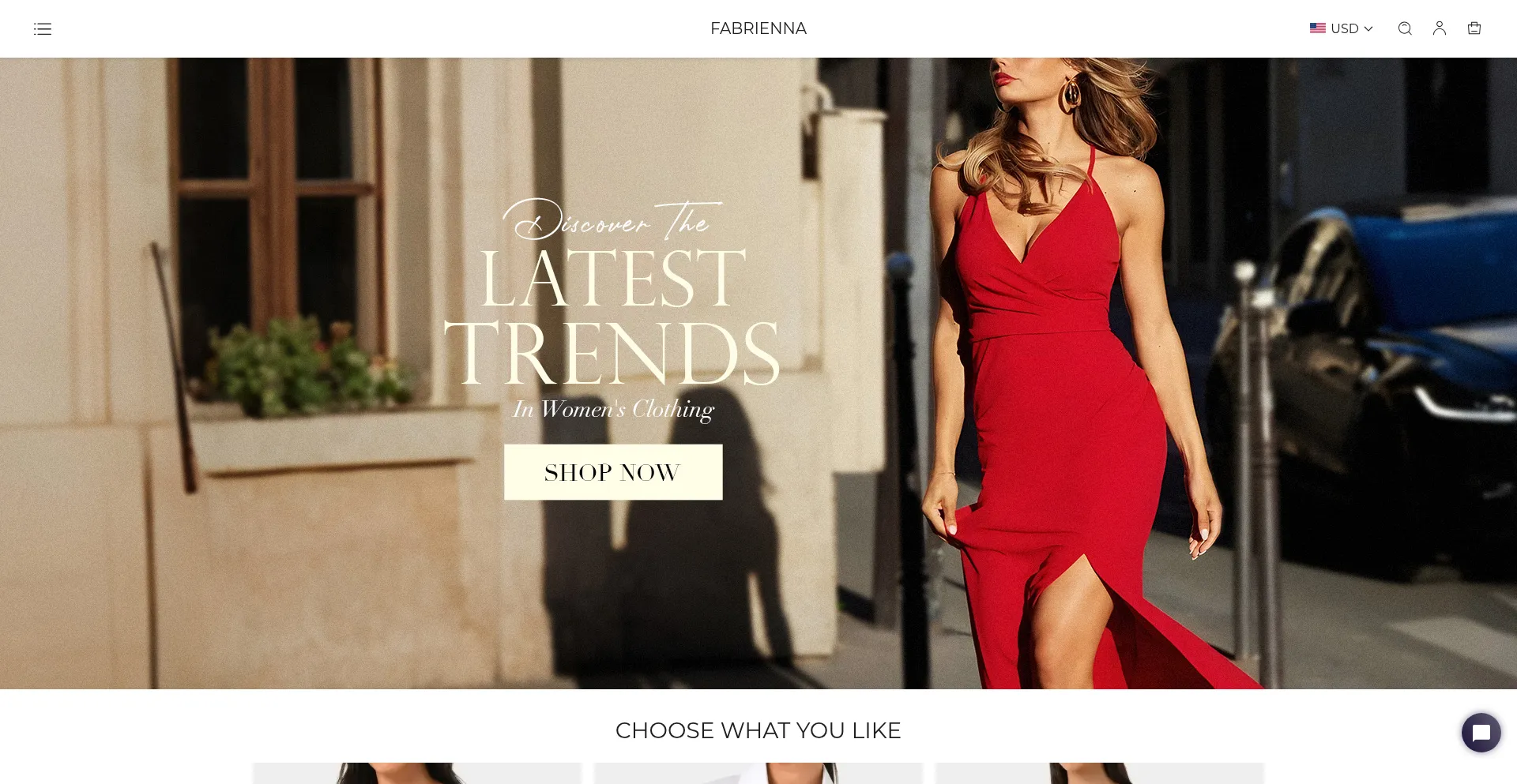 Fabrienna.com Screenshot