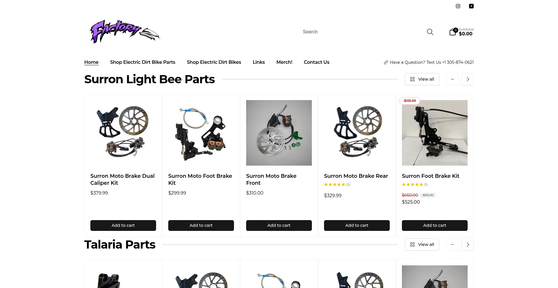 Website screenshot of Factoryz.co
