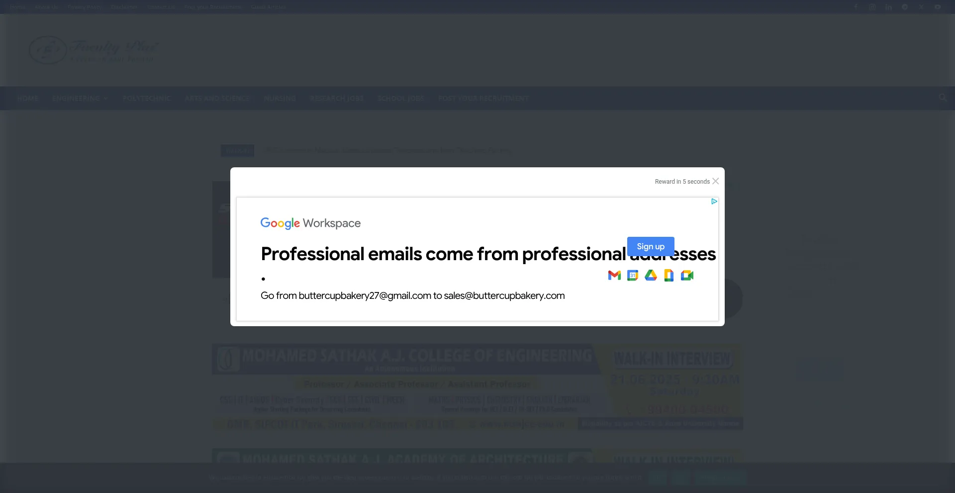 Website screenshot of Facultyplus.com