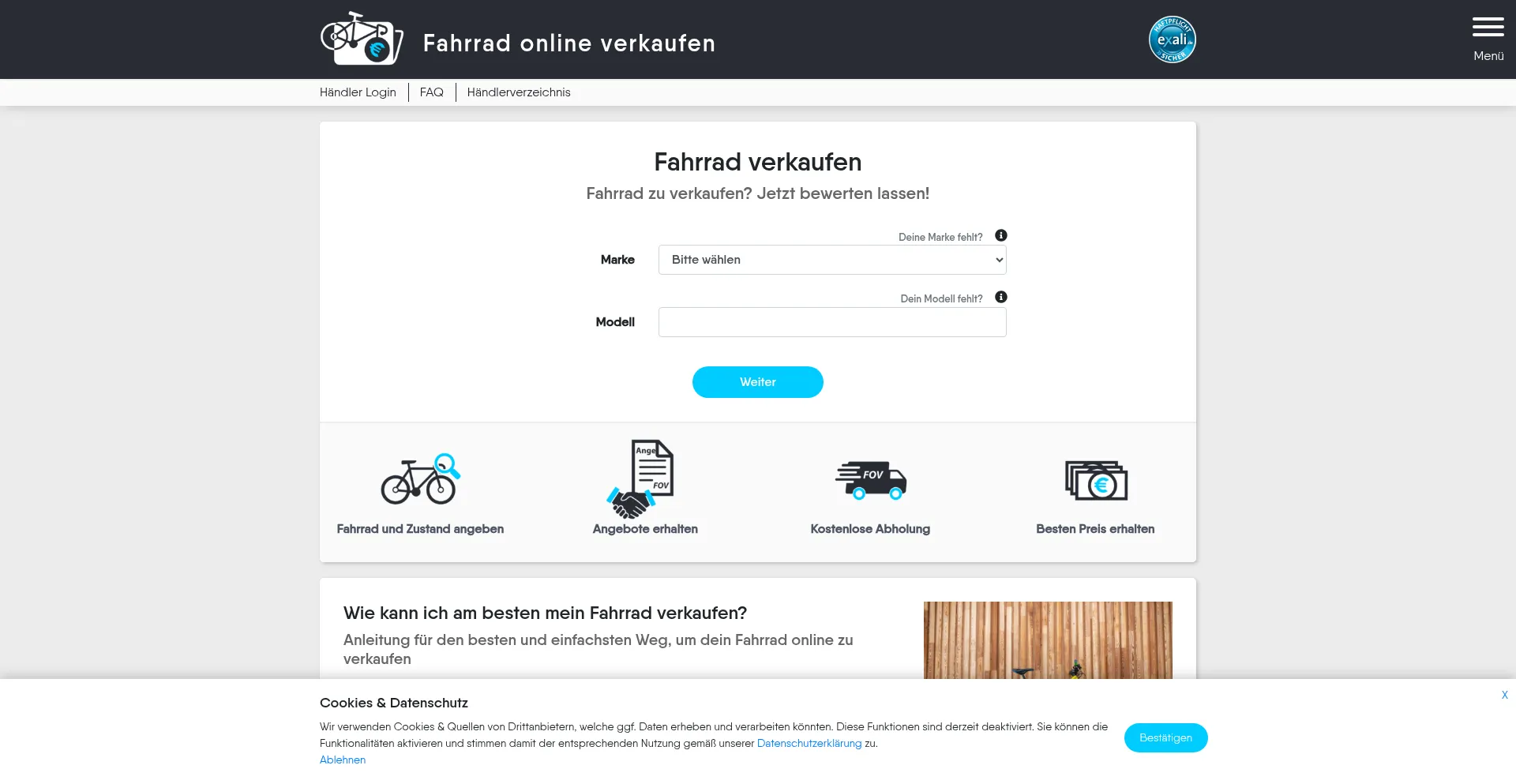 Fahrrad-online-verkaufen.de 安全可靠吗？