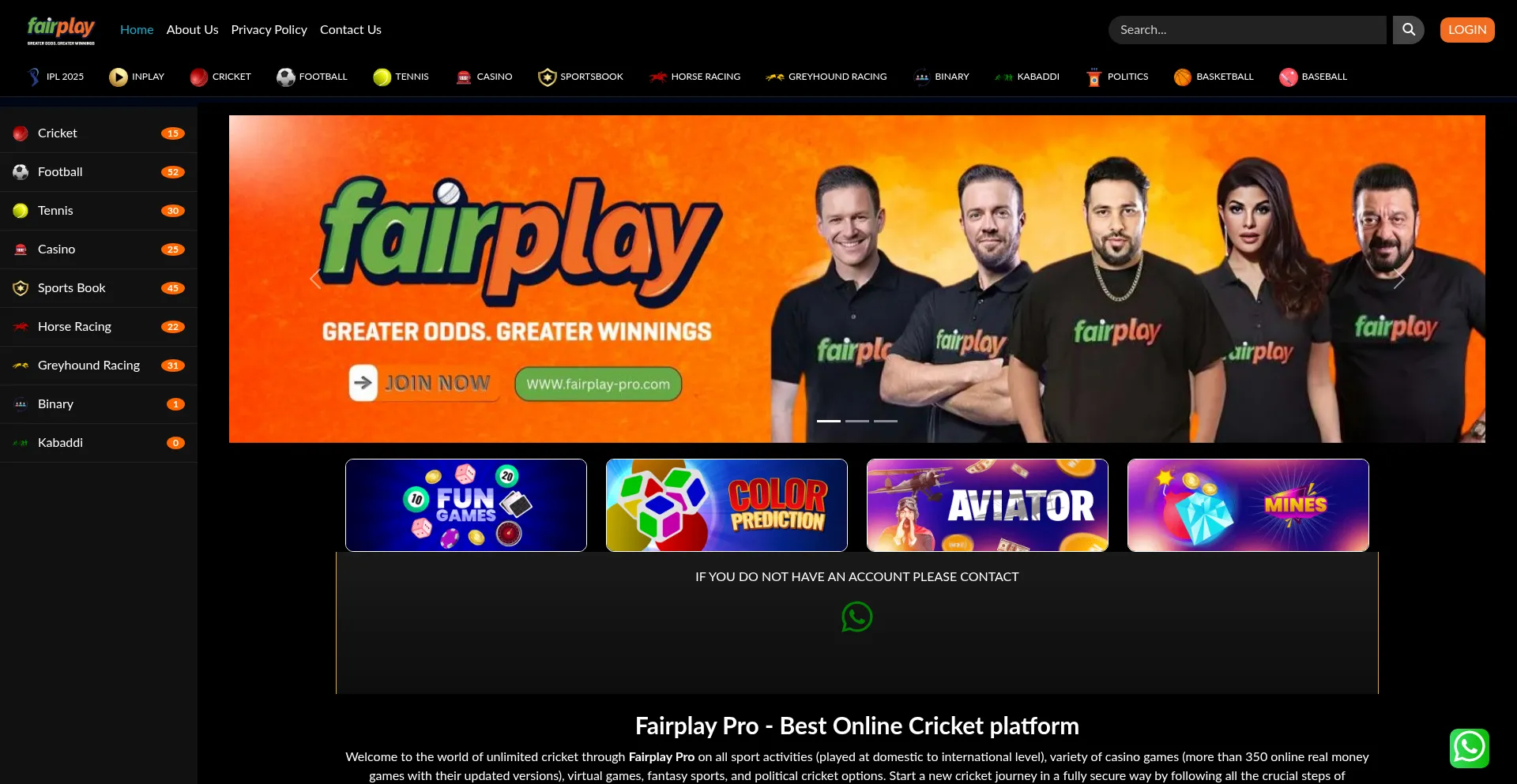 Fairplay-pro.com Screenshot