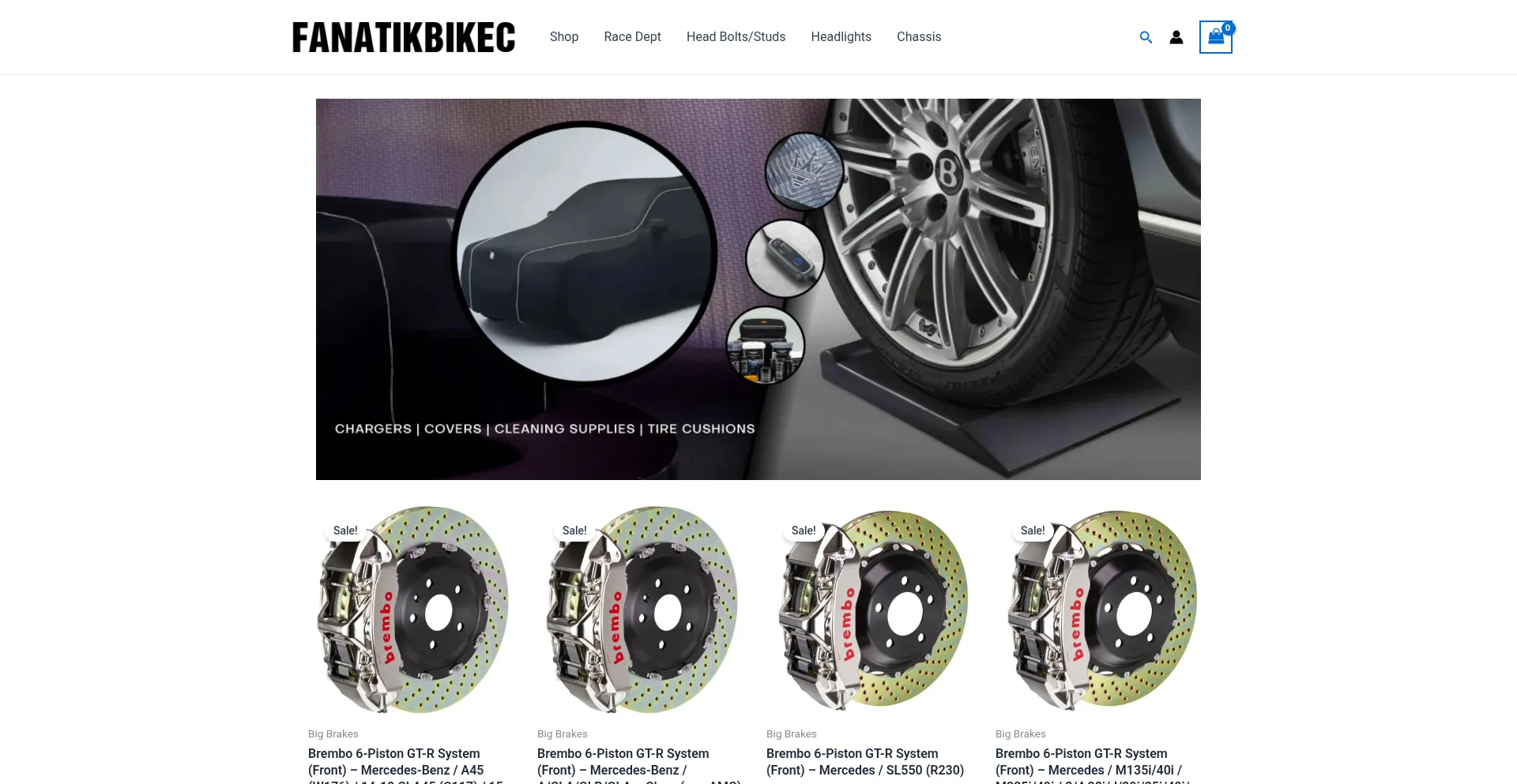 Website screenshot of Fanatikbikeco.com