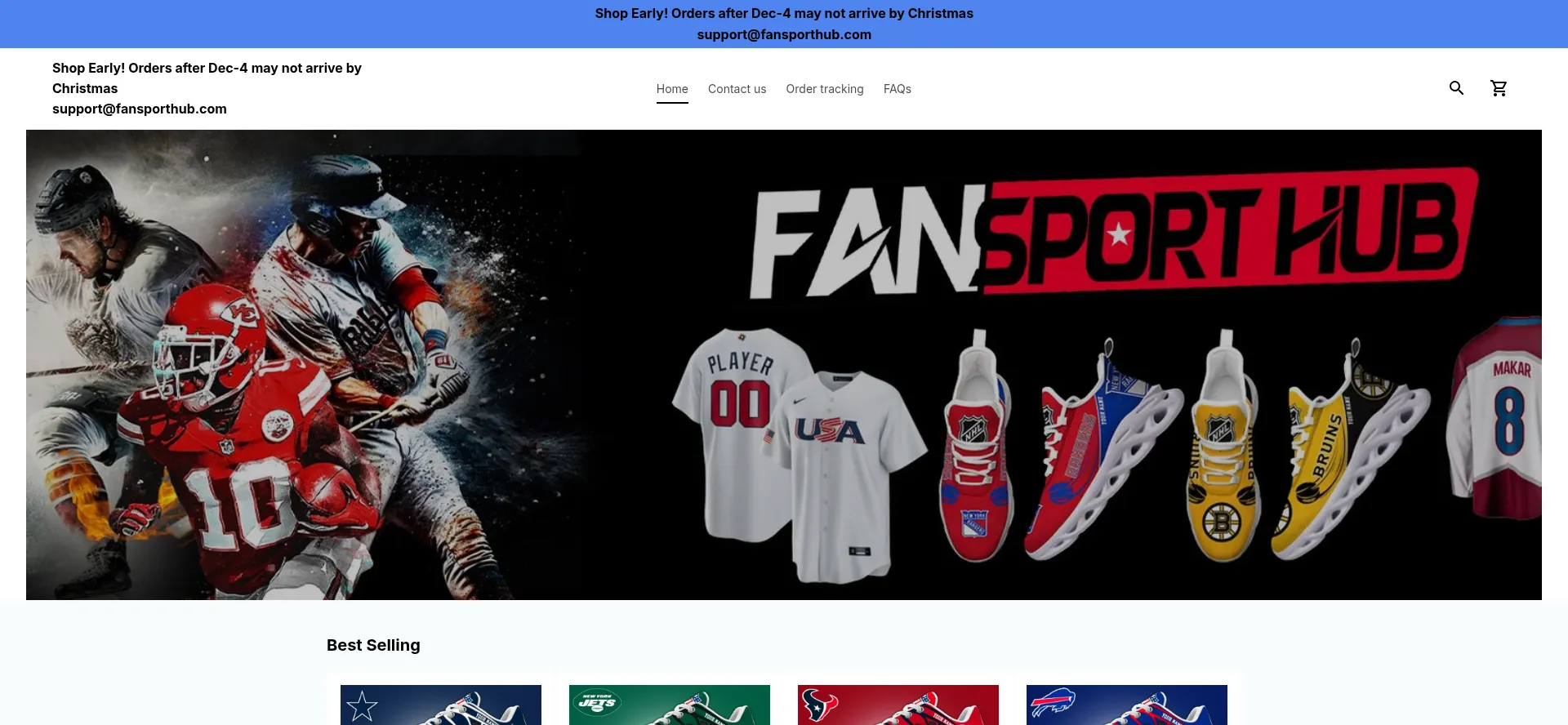 Website screenshot of Fansporthub.com