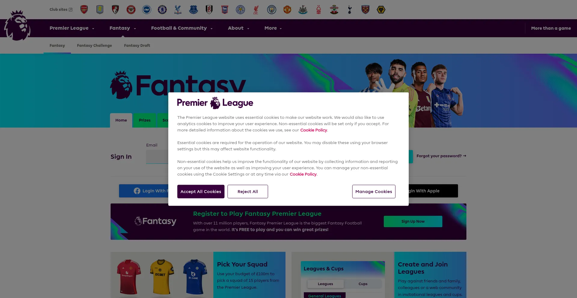 Fantasy.premierleague.com 安全可靠吗？