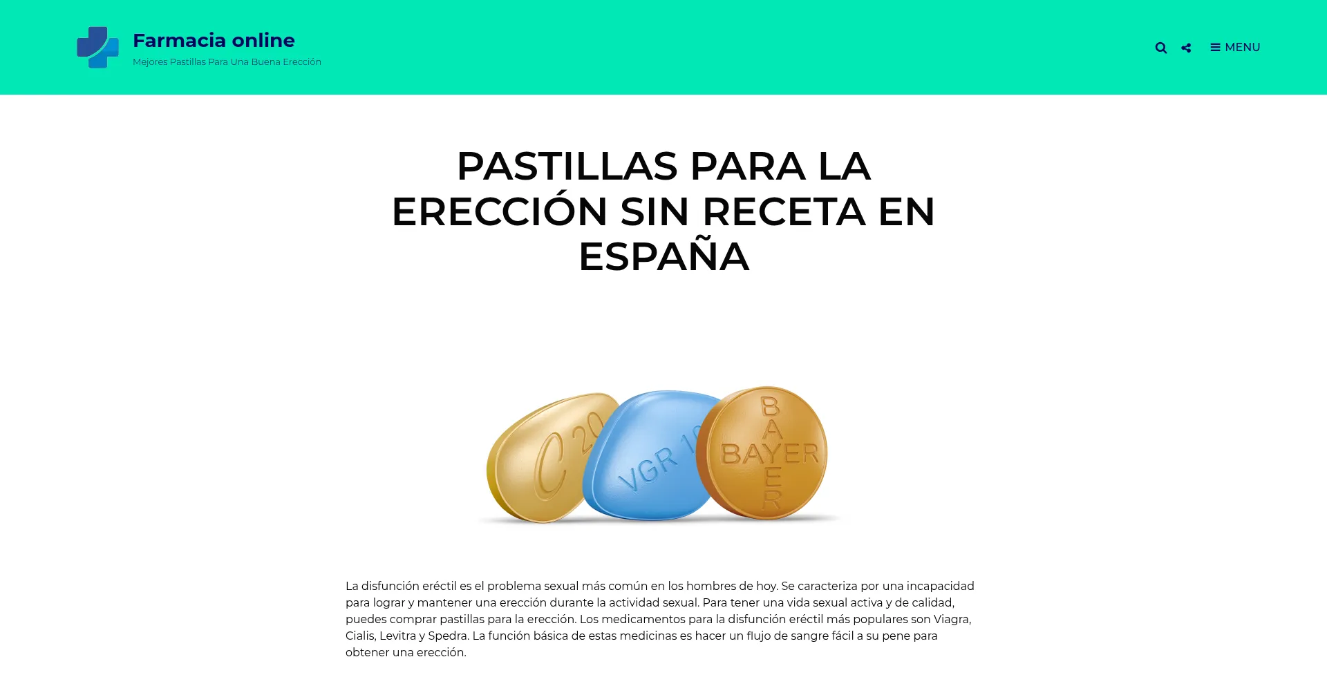 Website screenshot of Farmacialasrosas.com