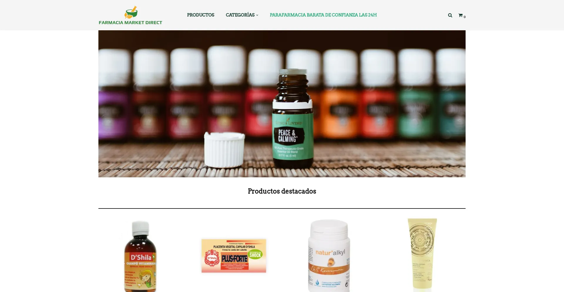 Website screenshot of Farmaciamarketdirect.com
