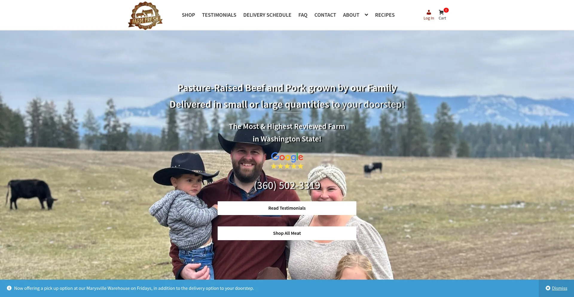 Farmfreshnwdelivery.com Screenshot
