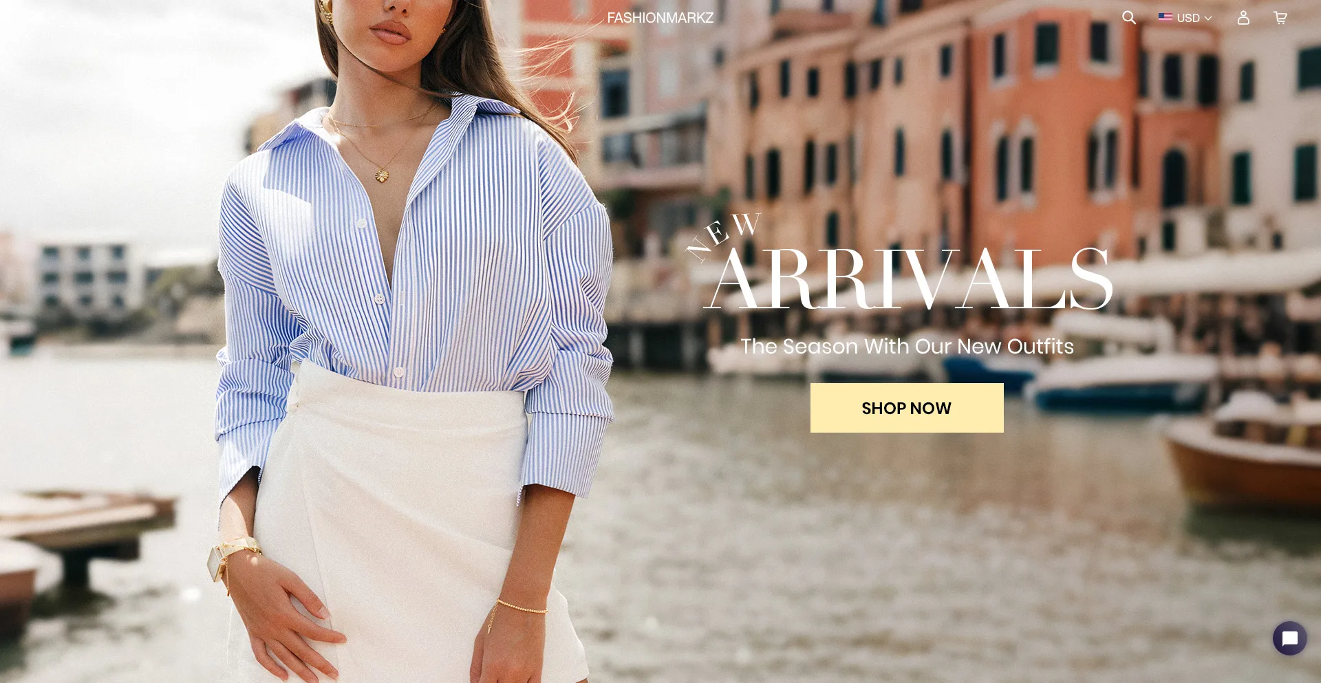 Website screenshot of Fashionmarkz.com