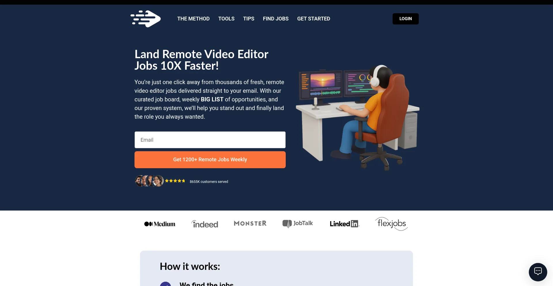 Website screenshot of Fastergig.com