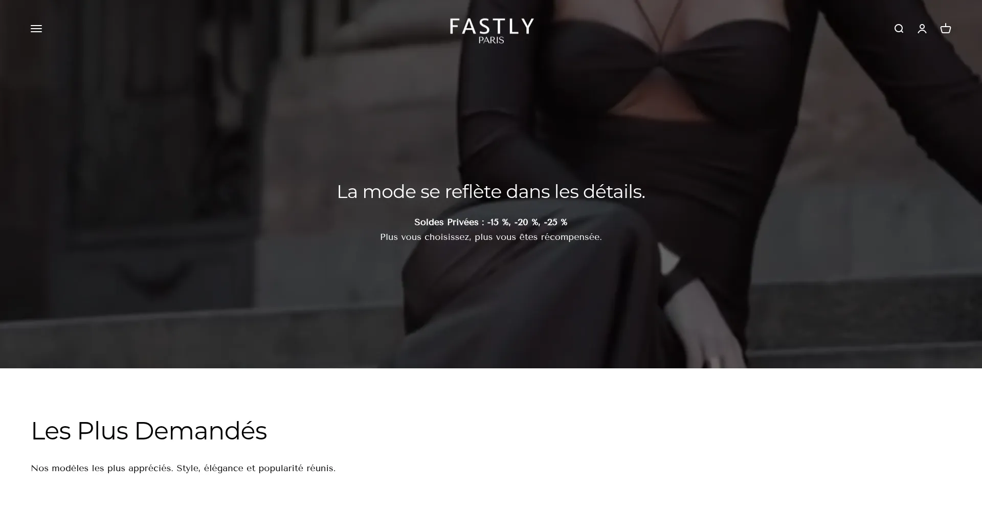 Website screenshot of Fastlyparis.com