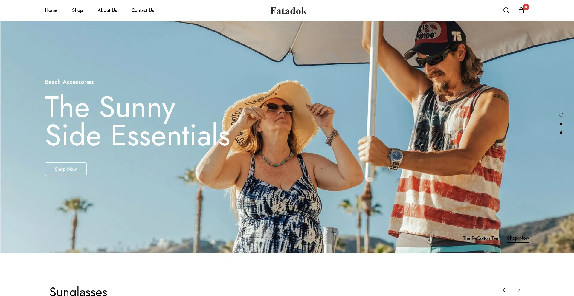 Website screenshot of Fatadok.com