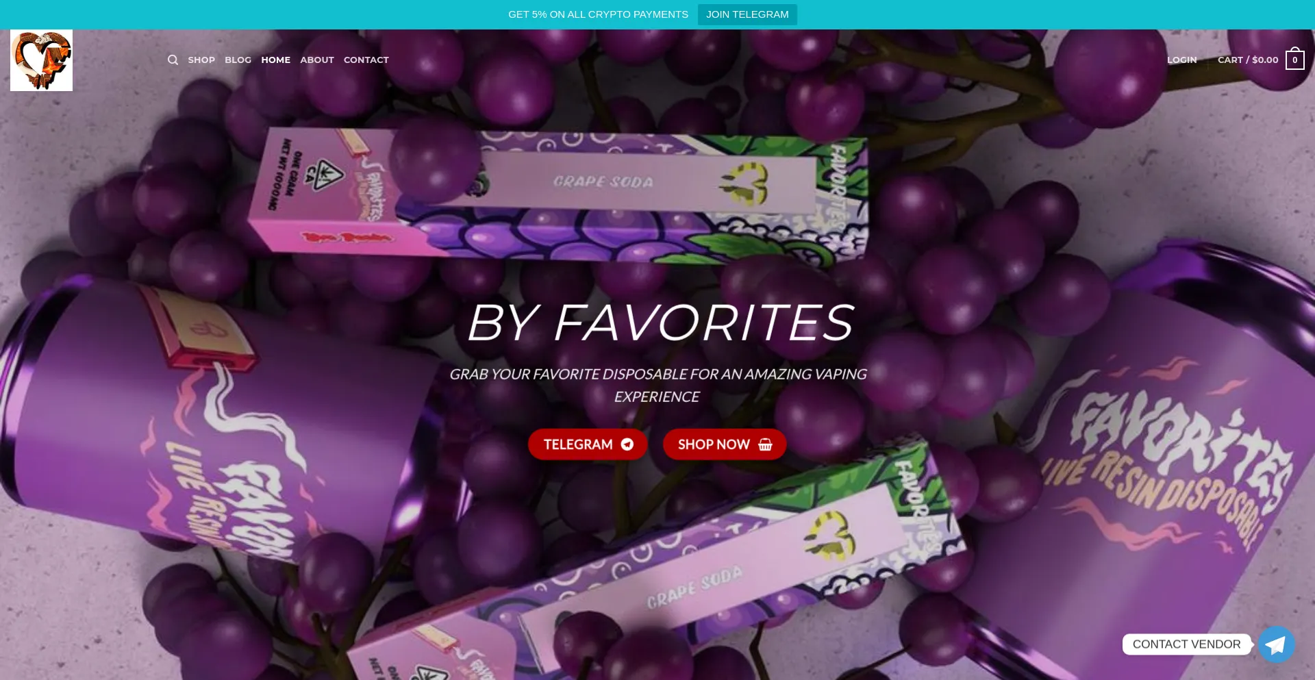 Website screenshot of Favoritesdispo.com