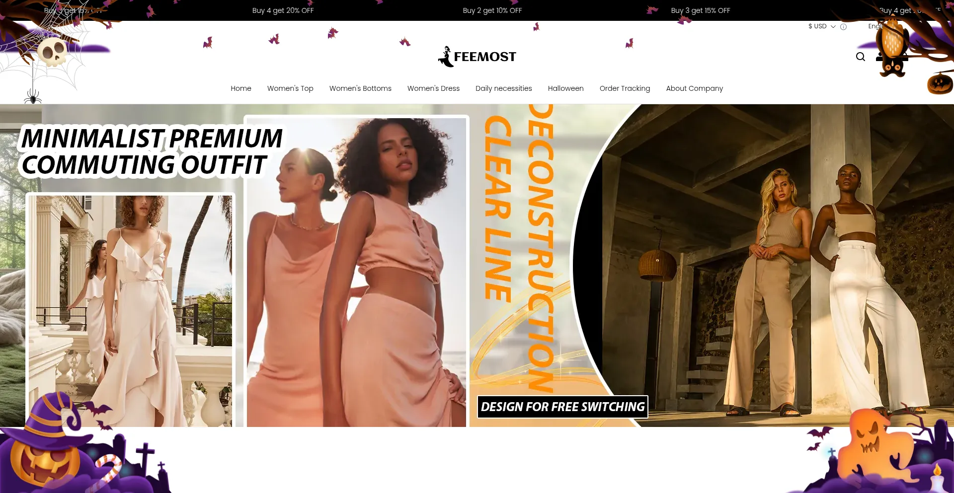 Website screenshot of Feemost.com