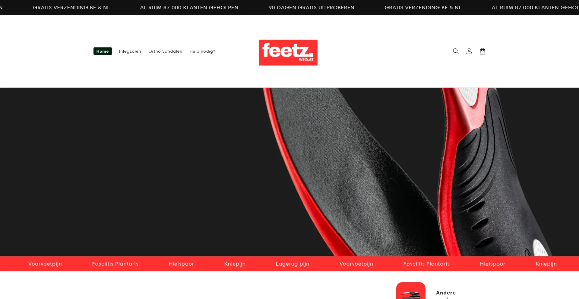 Feetz.store Screenshot