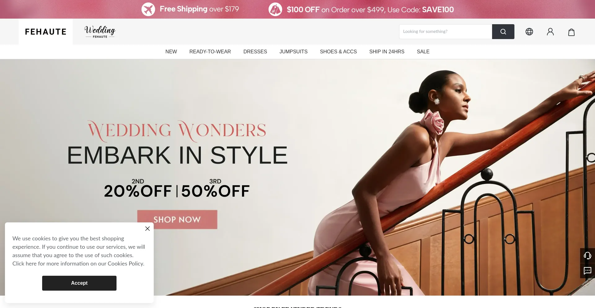 Website screenshot of Fehaute.com