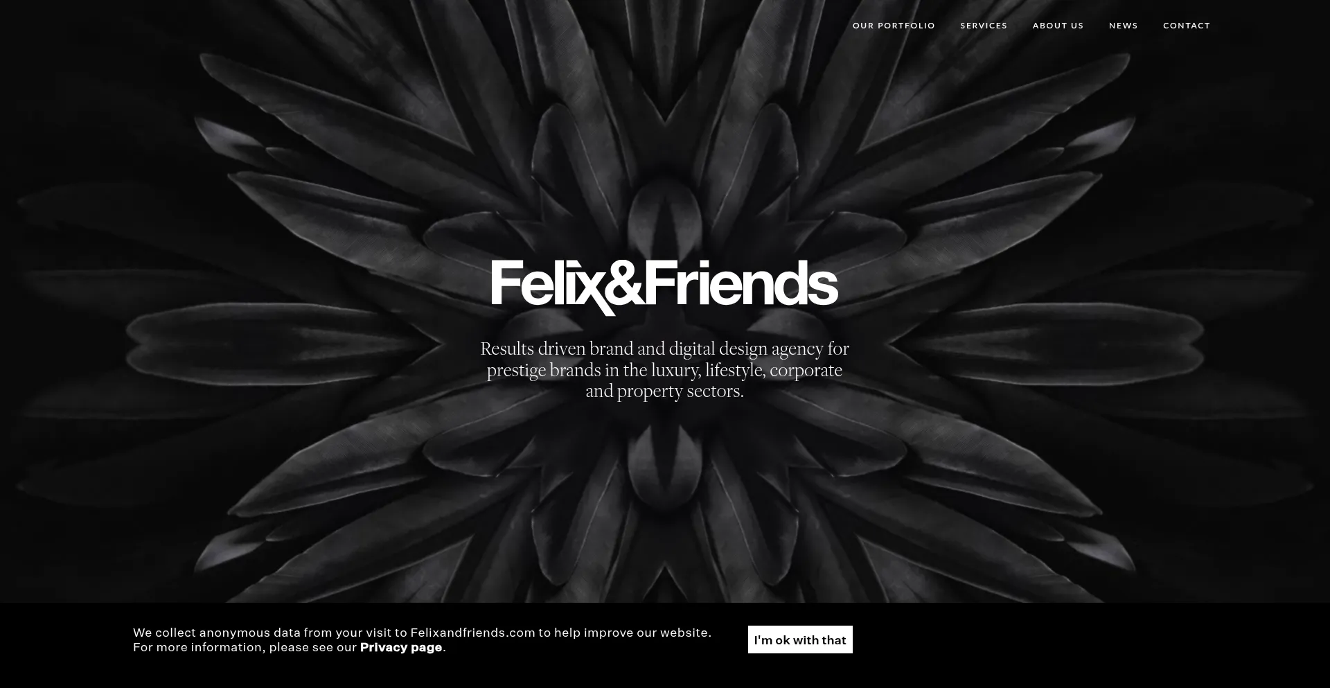 Website screenshot of Felixandfriends.com