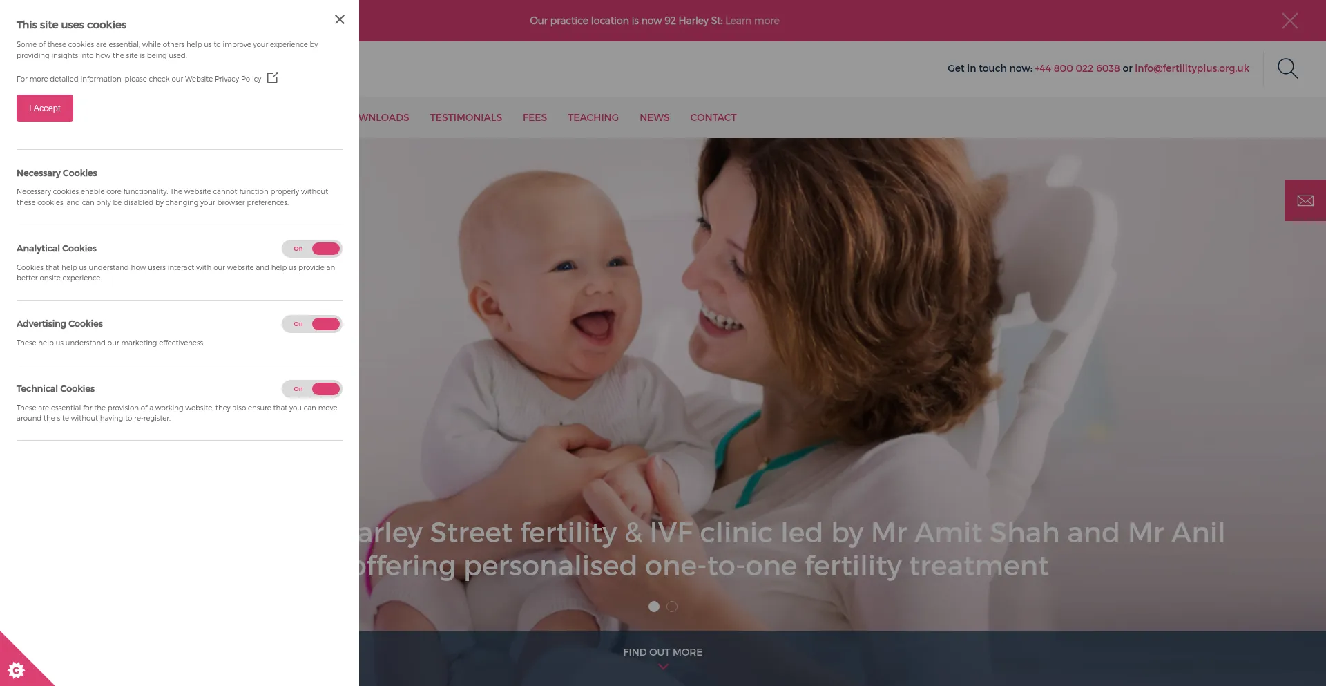 Fertilityplus.org.uk Screenshot