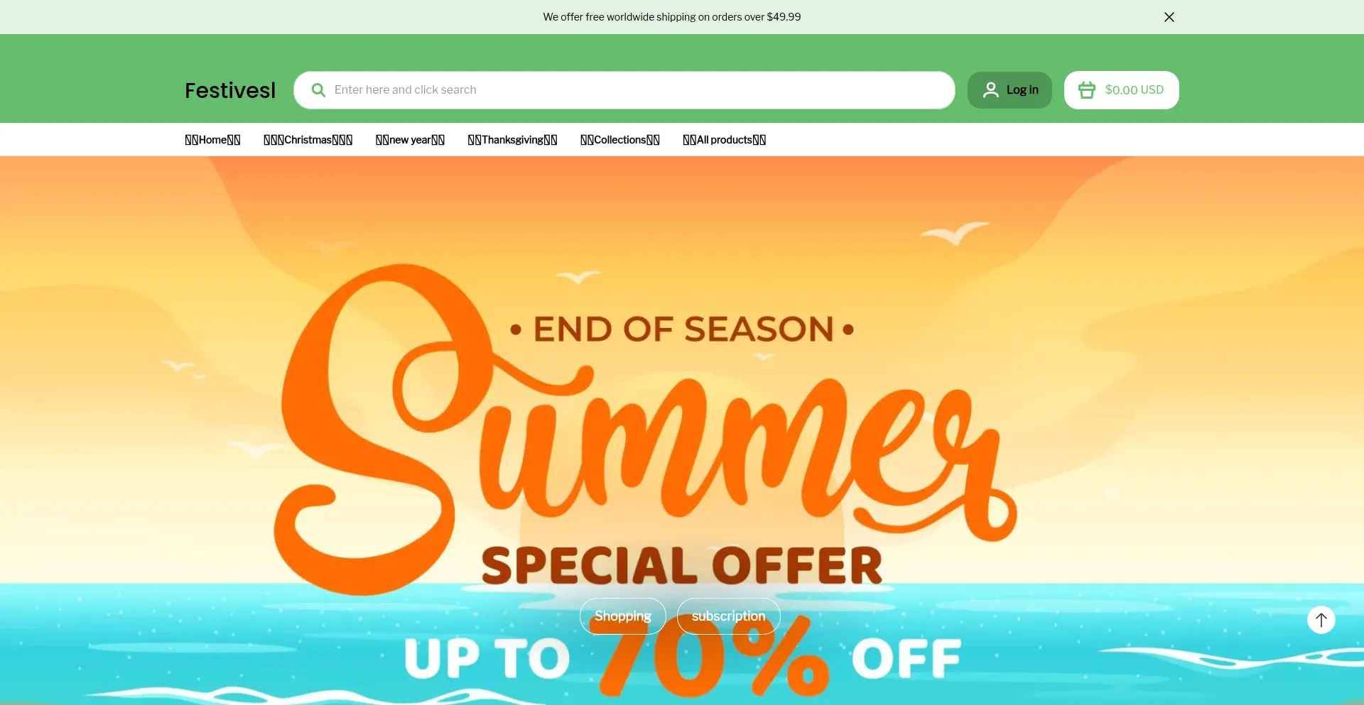 Website screenshot of Festivesl.com