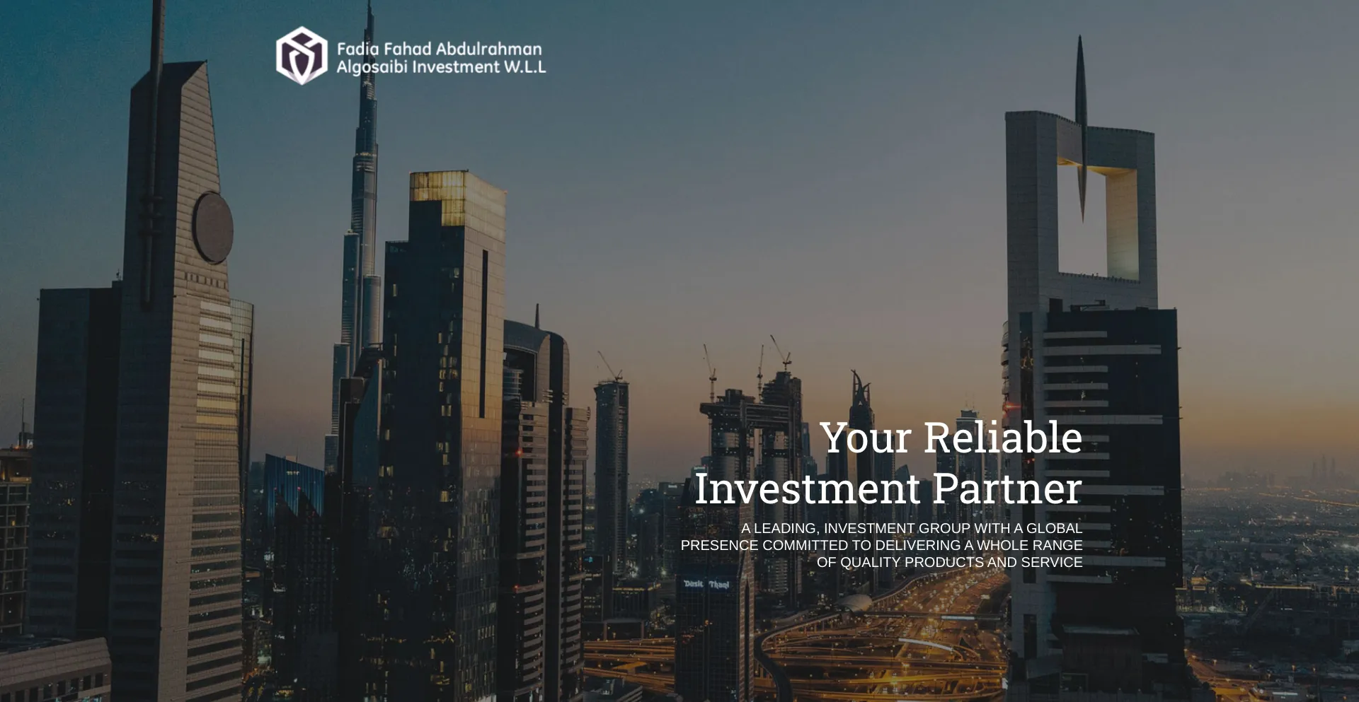 Website screenshot of Ffalgosaibiinvestmentswll.com
